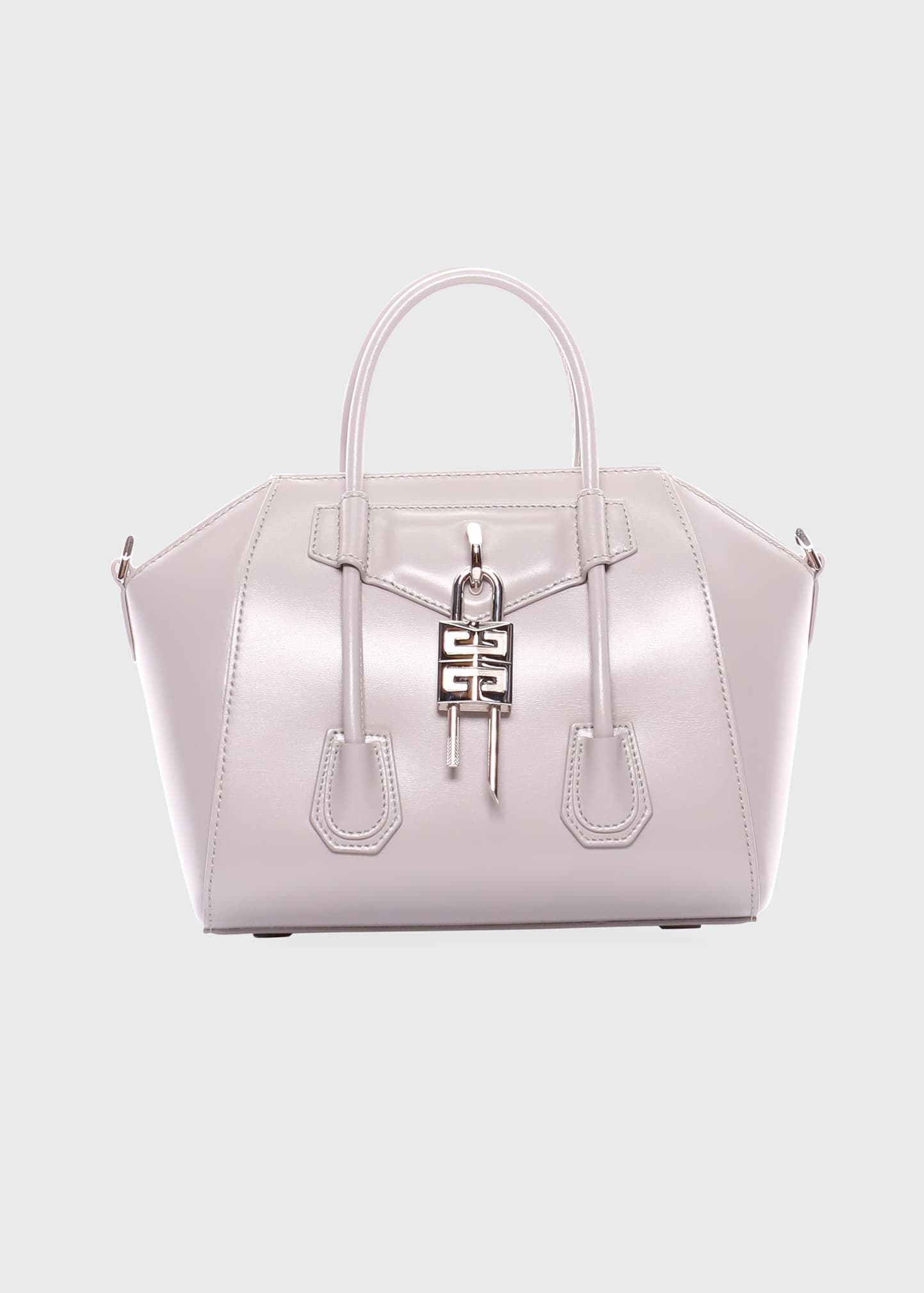Givenchy Mini Antigona Lock Satchel Bag in Box Leather