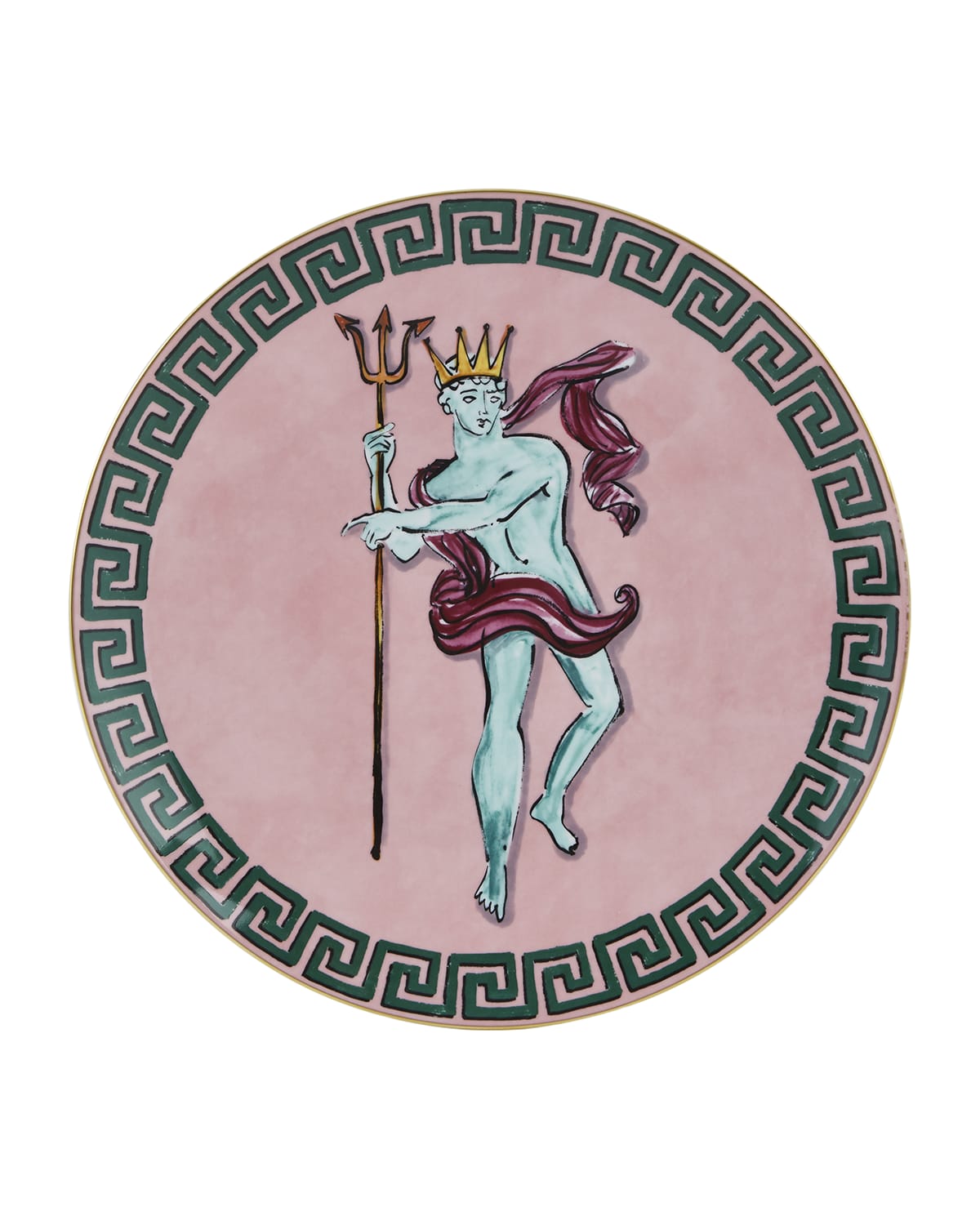 Ginori 1735 Il Viaggio Di Nettuno Charger, Pink In Pink