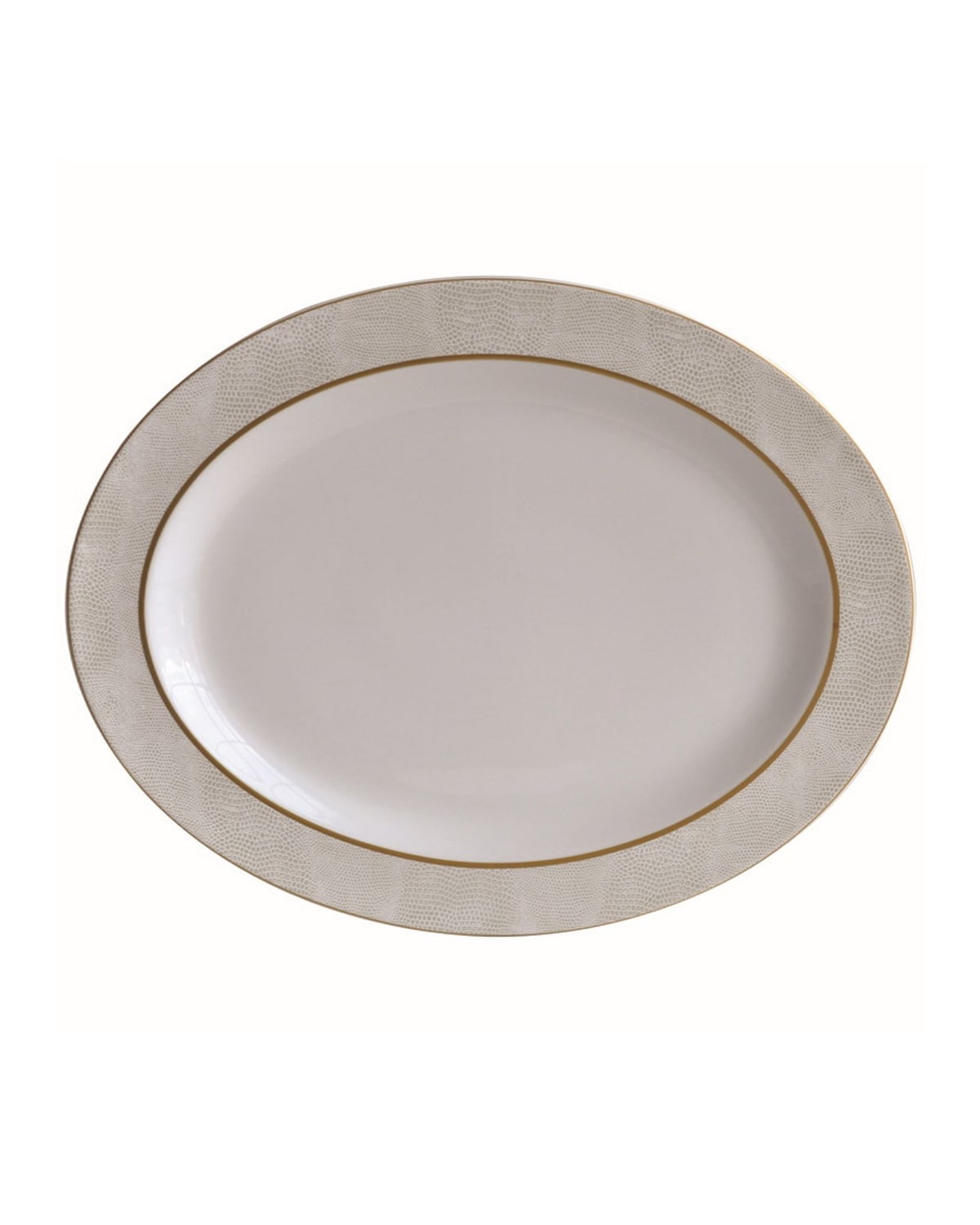 Shop Bernardaud Sauvage White Oval Platter, 13"