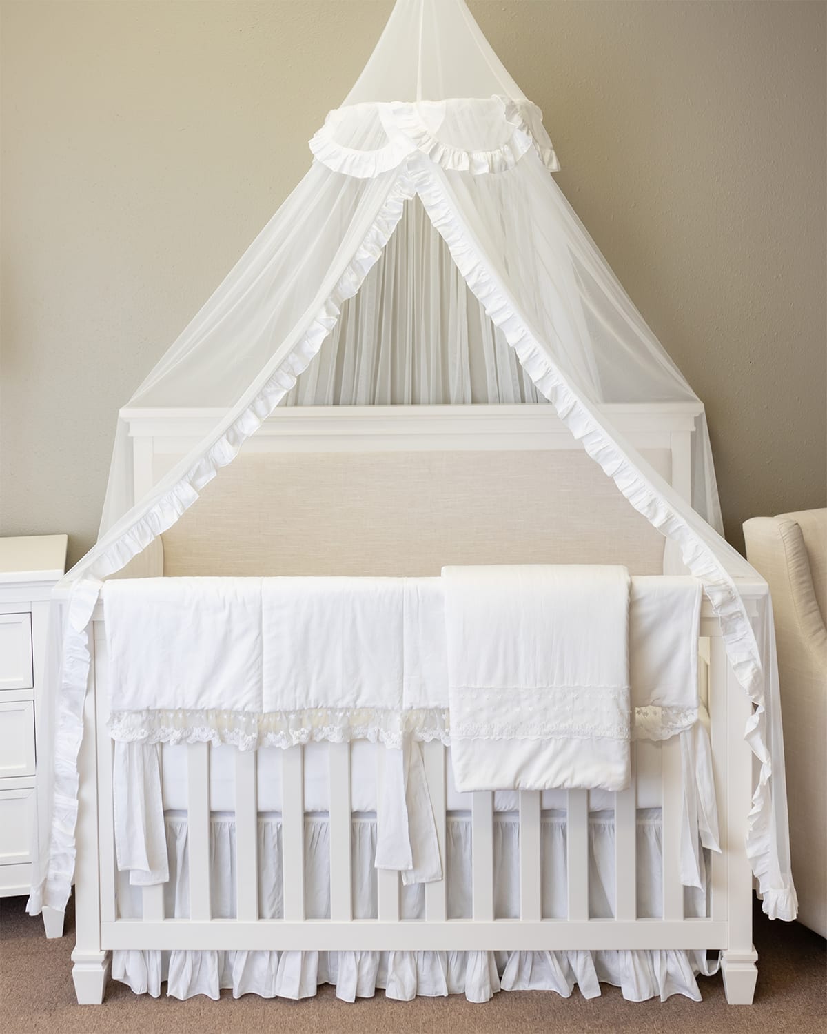 Haute Baby Innocence 6-piece Bedding Set In Brown