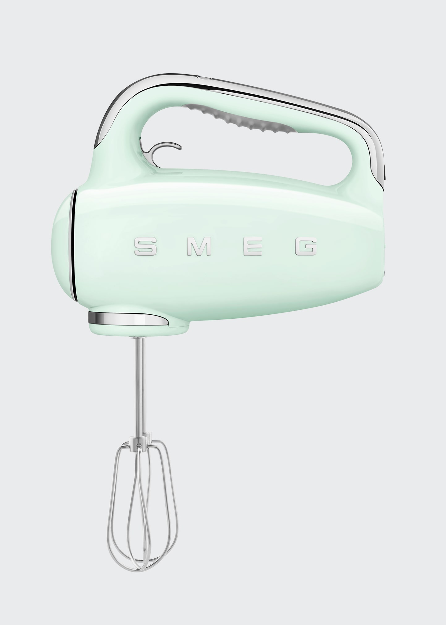 Smeg Green Retro-style Hand Mixer In Pastel Green