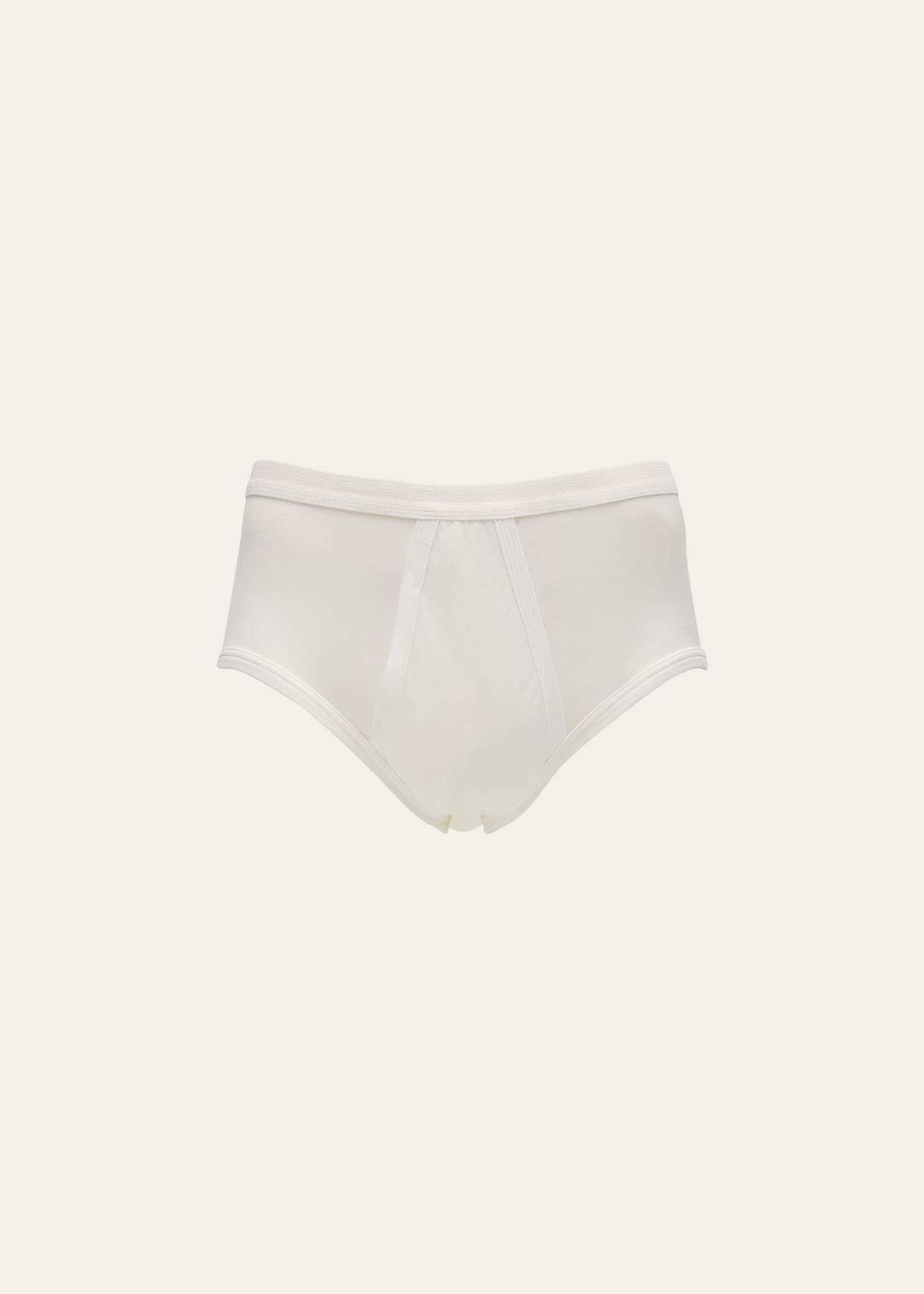 Shop Zimmerli Men's Royal Classic Cotton Briefs In White