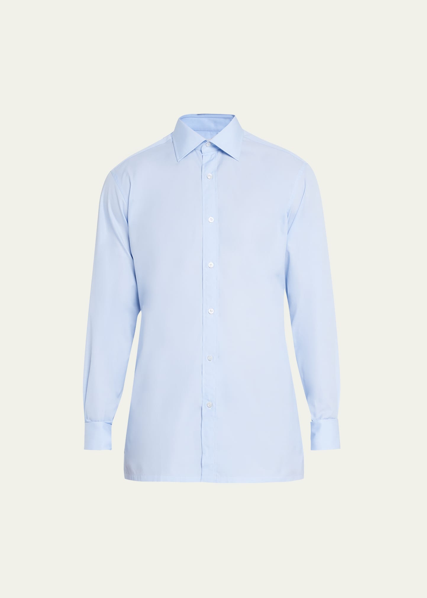 Charvet Men's French Cuff Cotton Dress Shirt In Blue