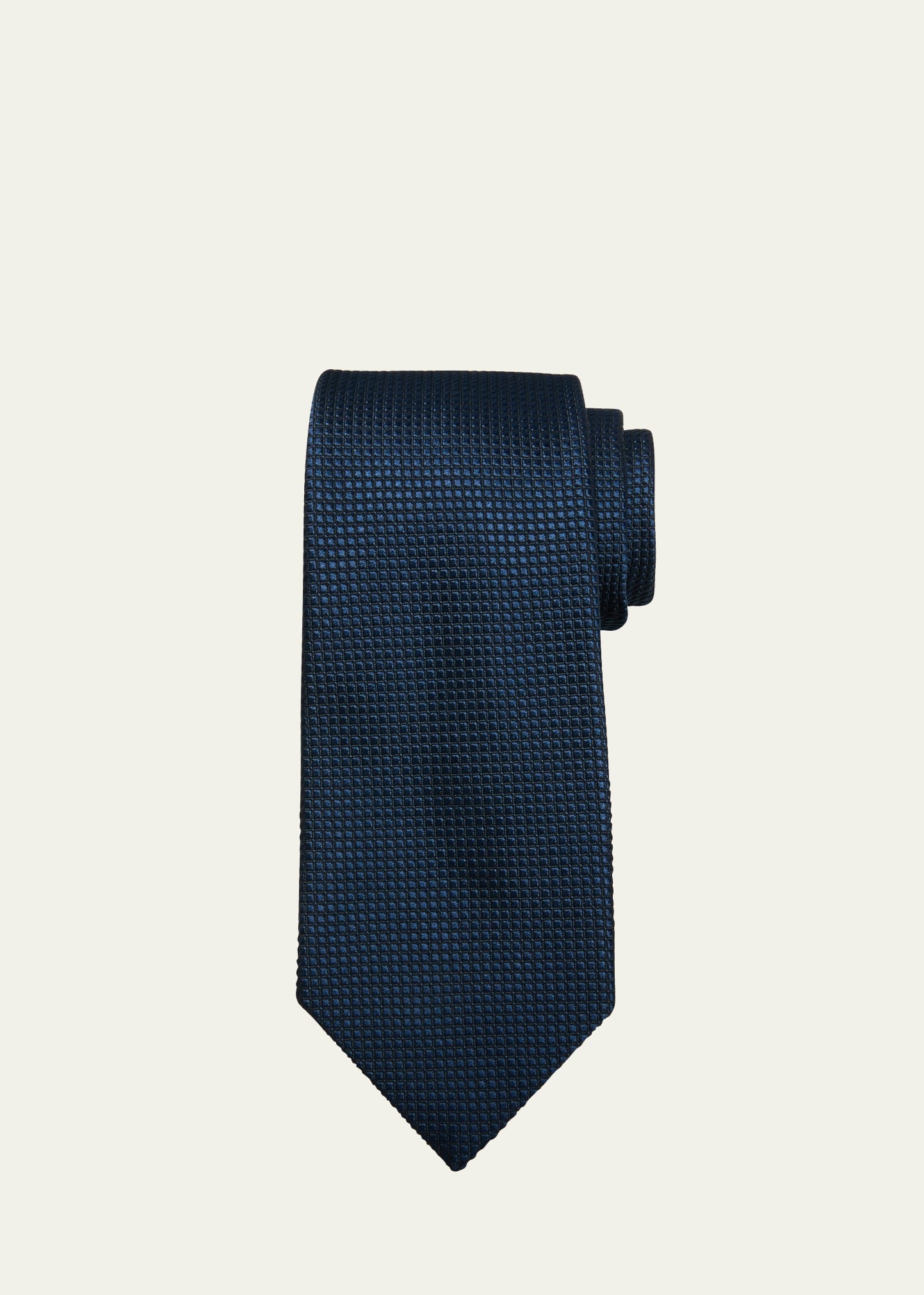 Charvet Men's Textured Silk Tie In Navy