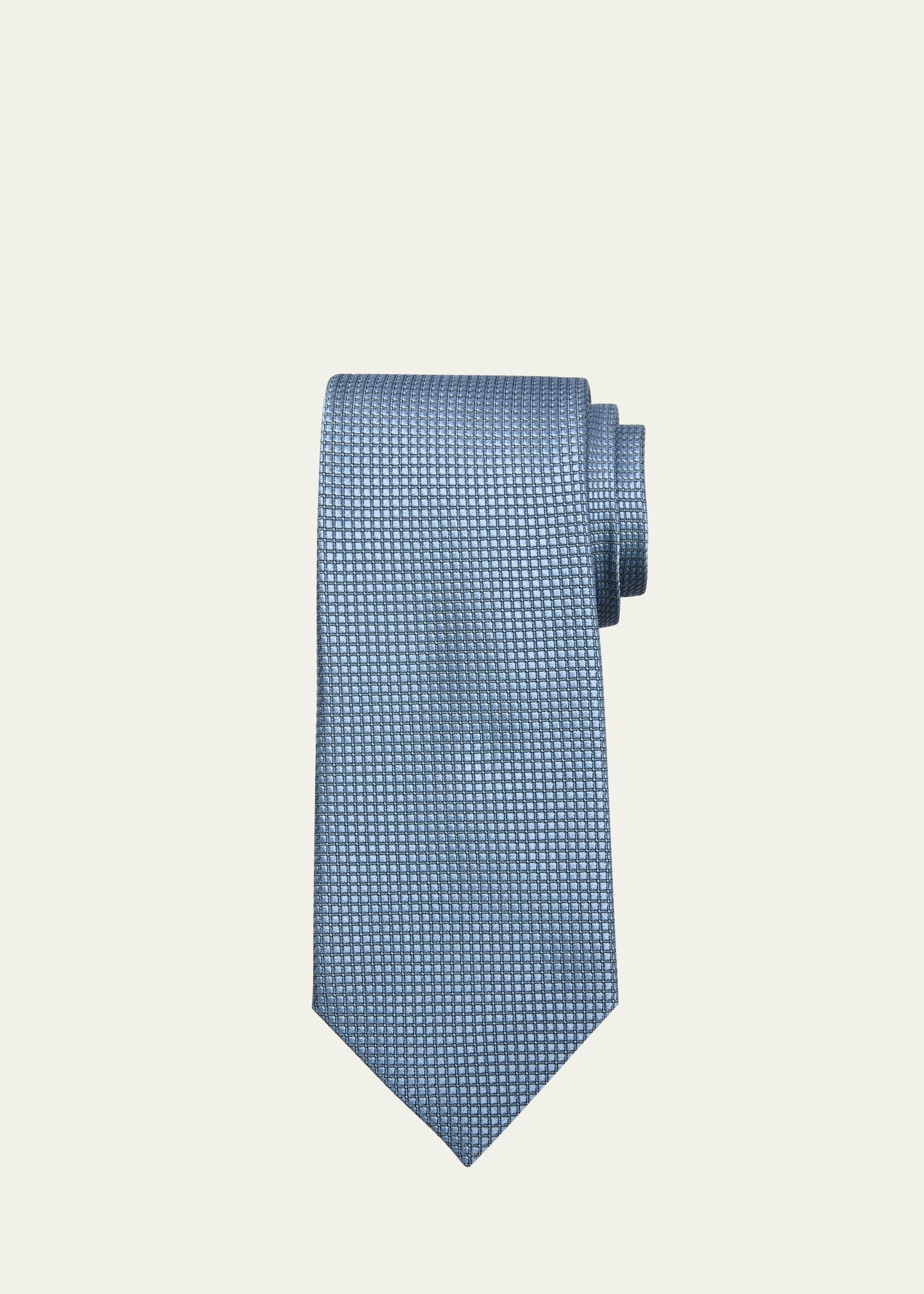 Charvet Men's Textured Silk Tie In Blue Light