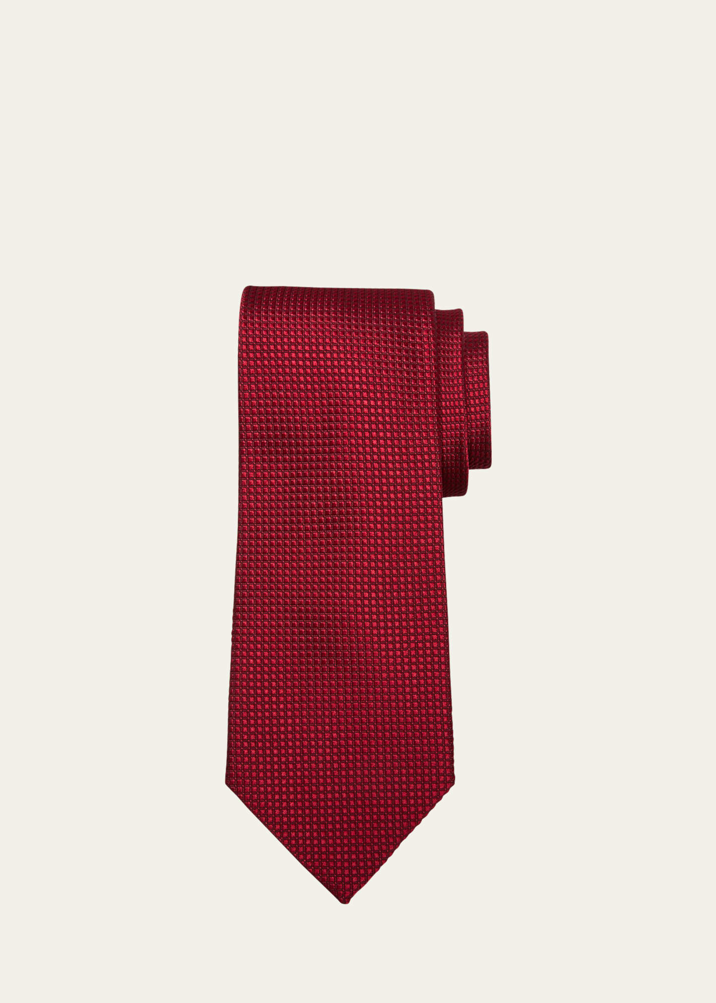 Charvet Men's Textured Silk Tie In Red
