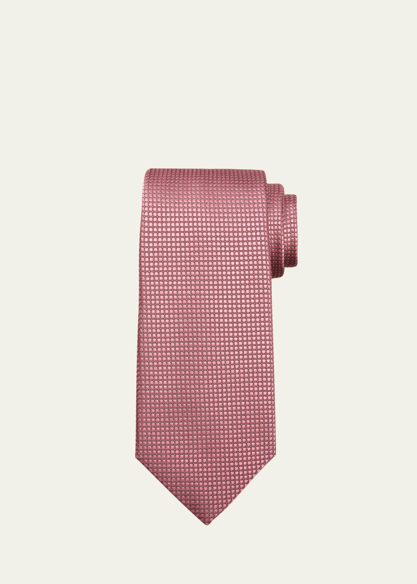 Charvet Men's Textured Silk Tie In Medium Pink