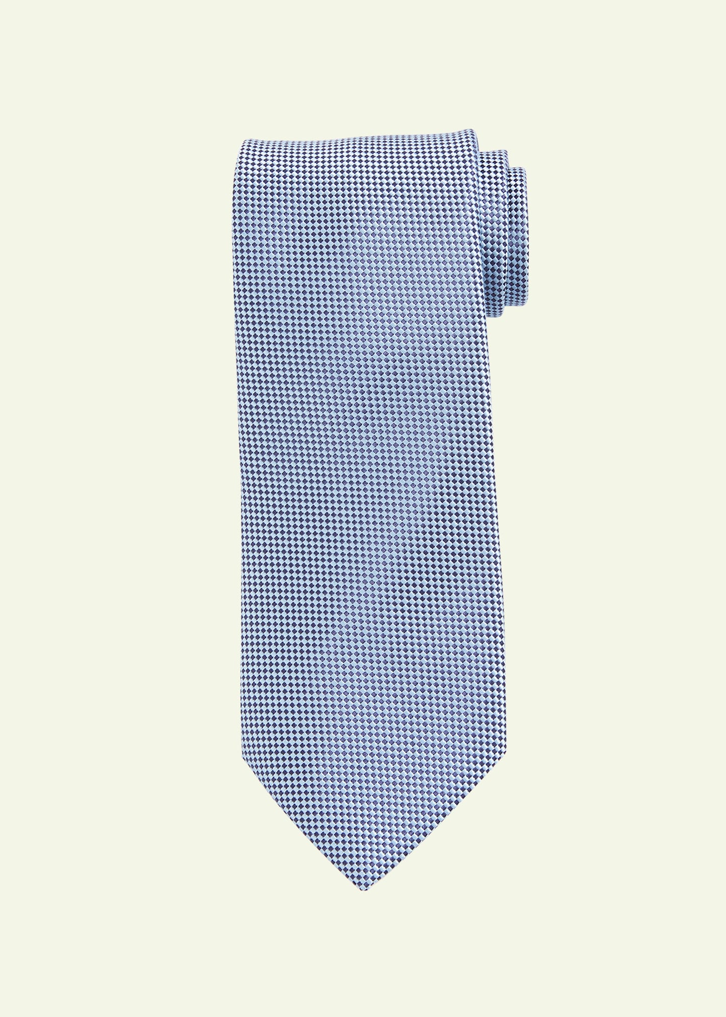 Charvet Men's Micro-diamond Silk Tie In 59 Blk Blue