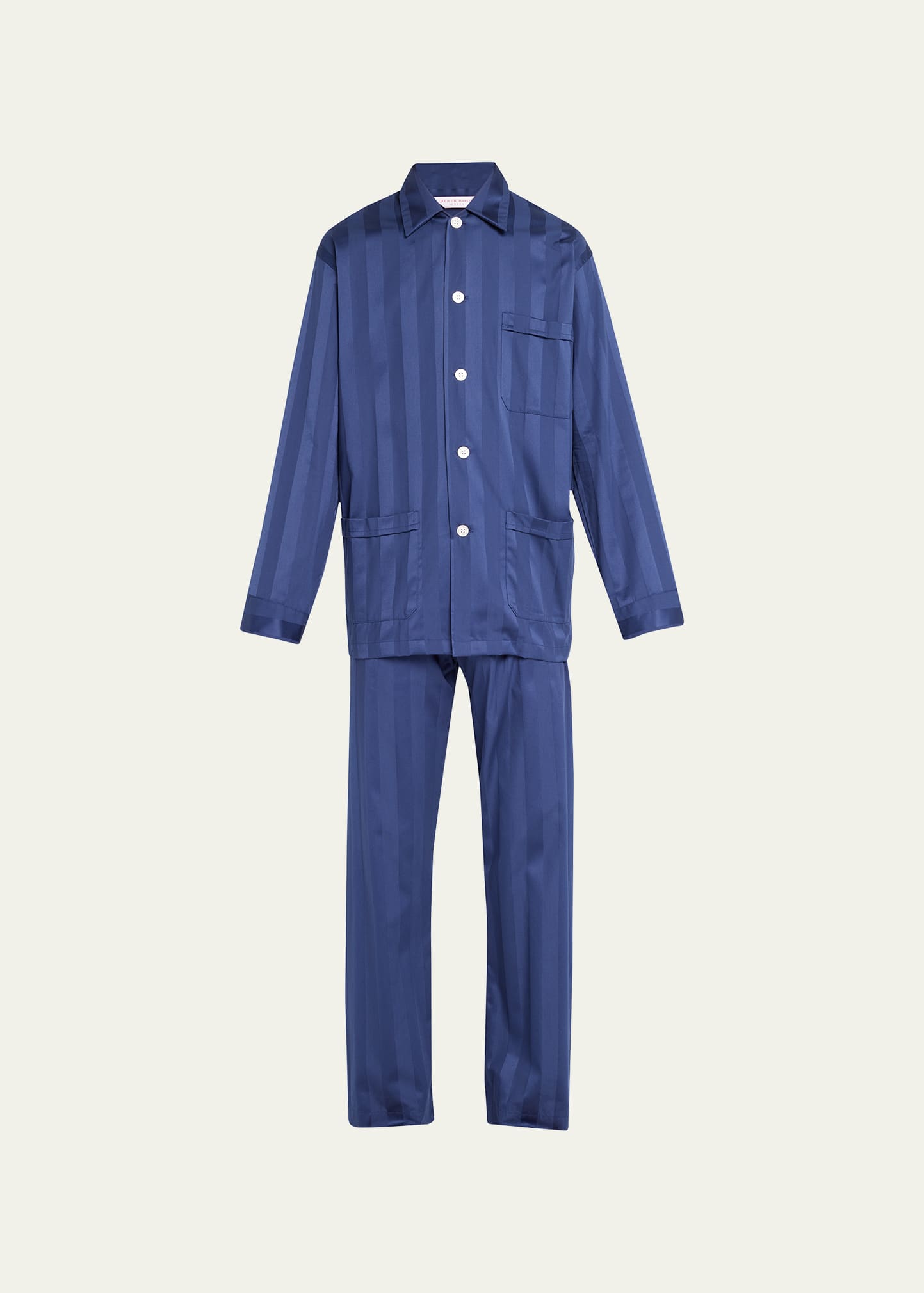 Men's Lingfield Two-Piece Long Pajama Set