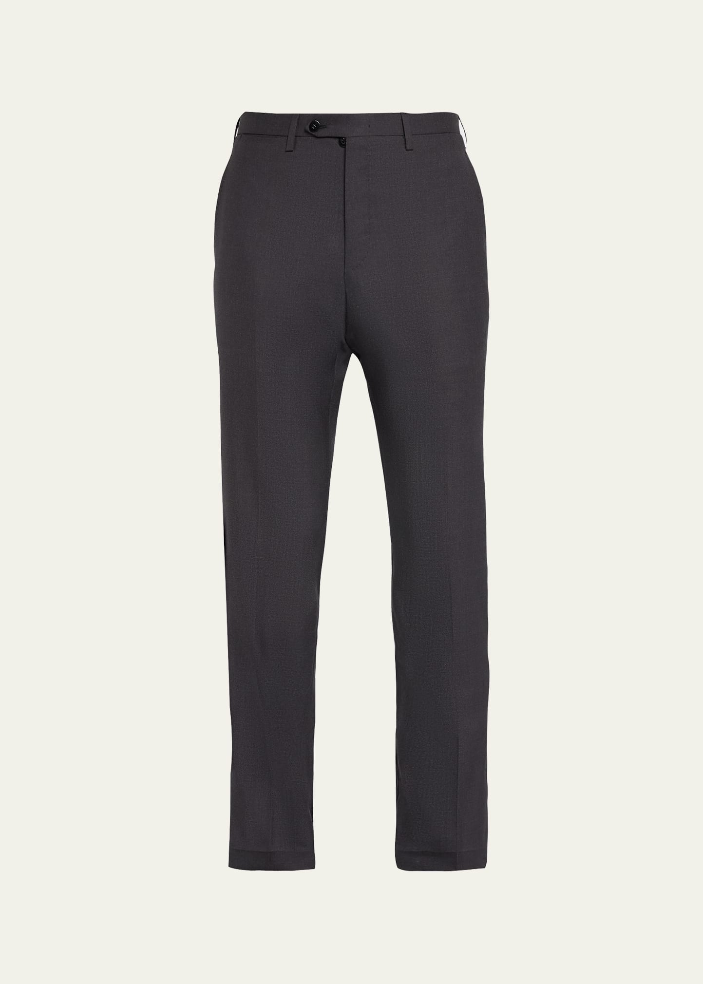 KITON MEN'S 15 MICRON WOOL TROUSERS 