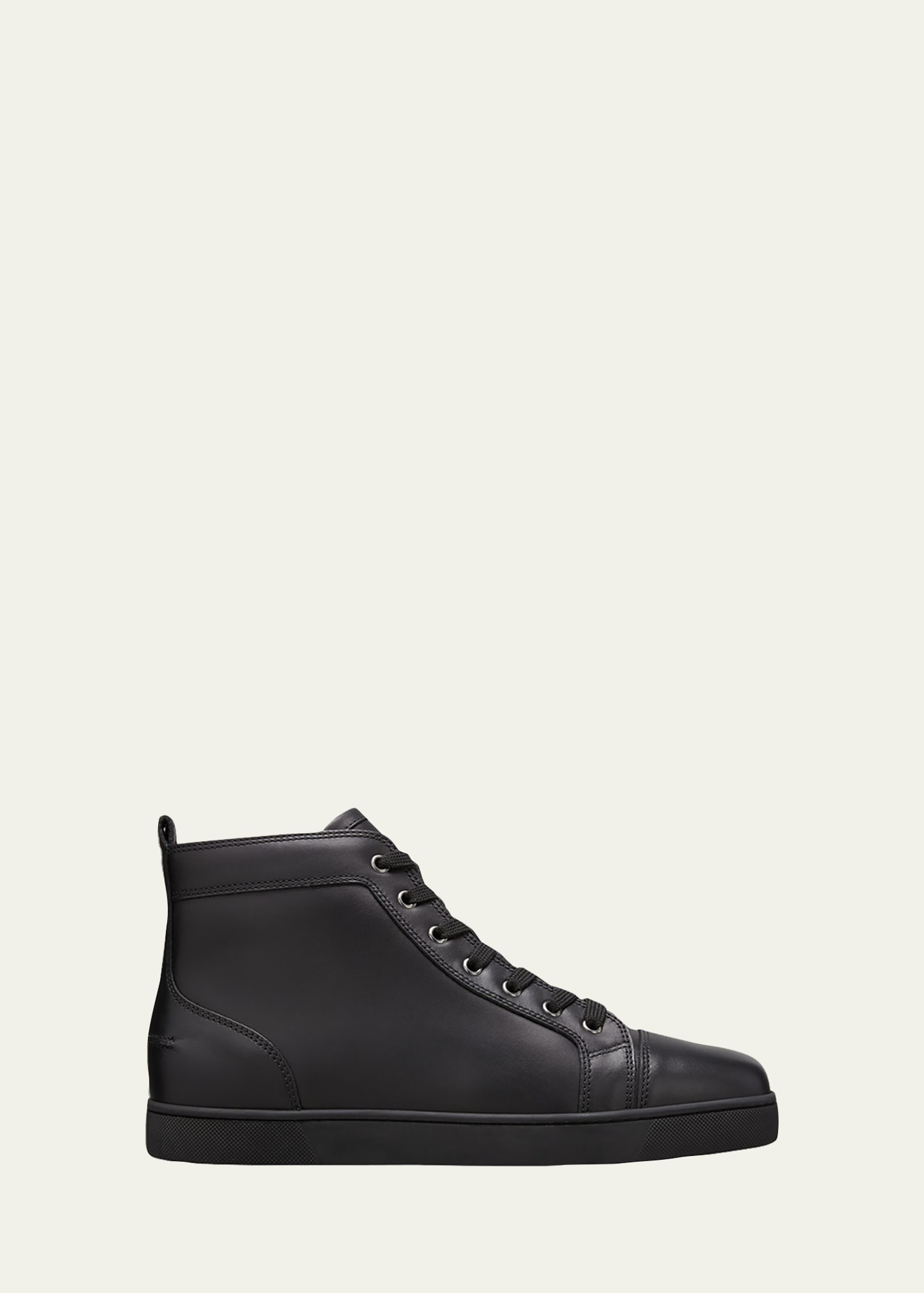 Louis - High-top sneakers - Calf leather - Black - Christian