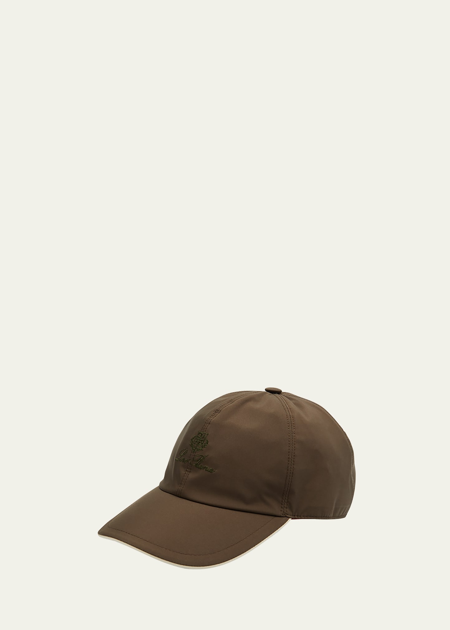 Loro Piana Men's Windmate Storm System Baseball Hat In B1gh Dark Militar