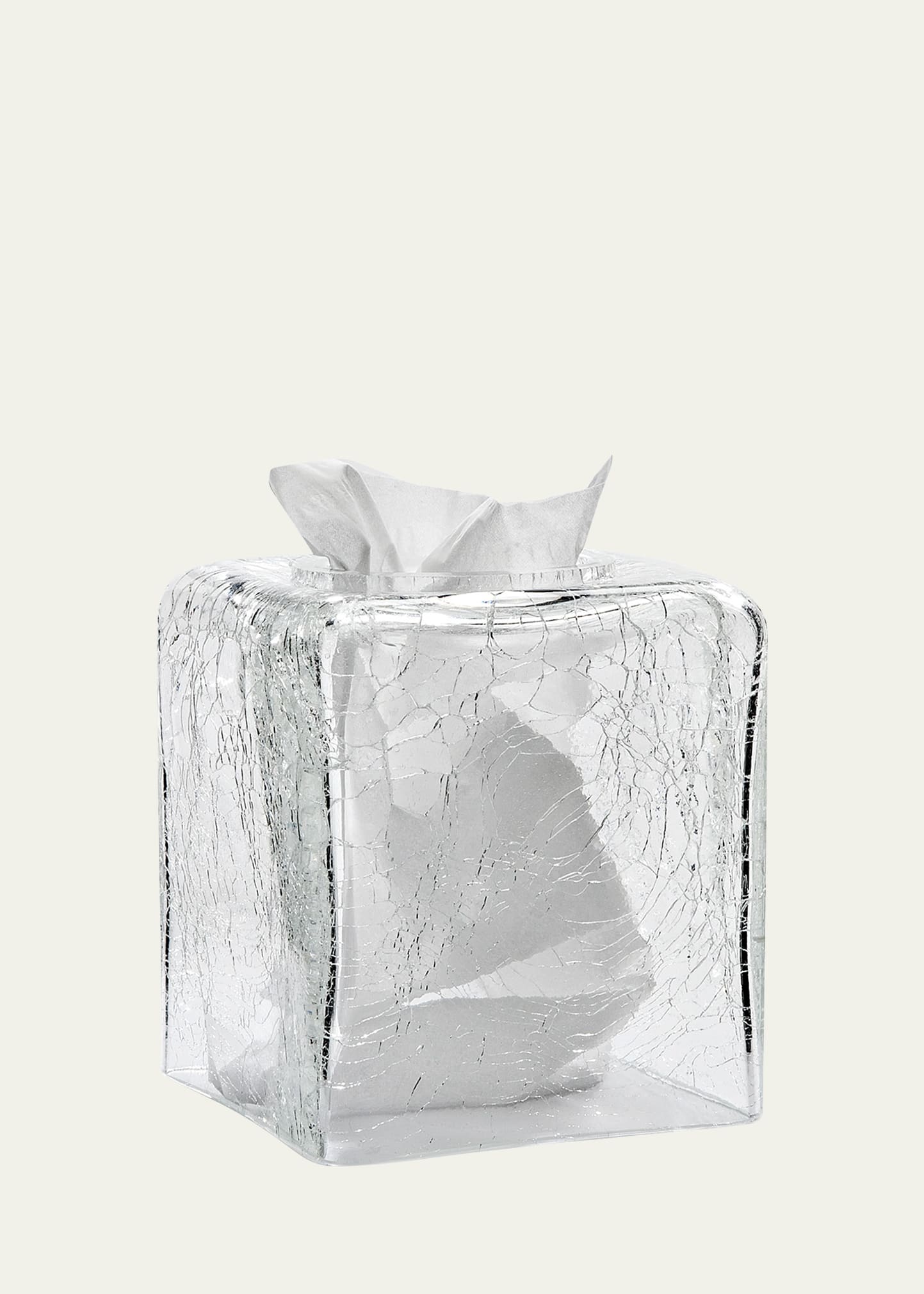 Labrazel Carina Crackle Tissue Box Cover In Gray