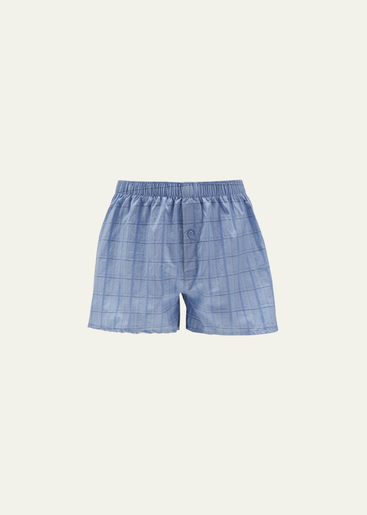 Hanro Fancy Woven Boxers In Galactic Check