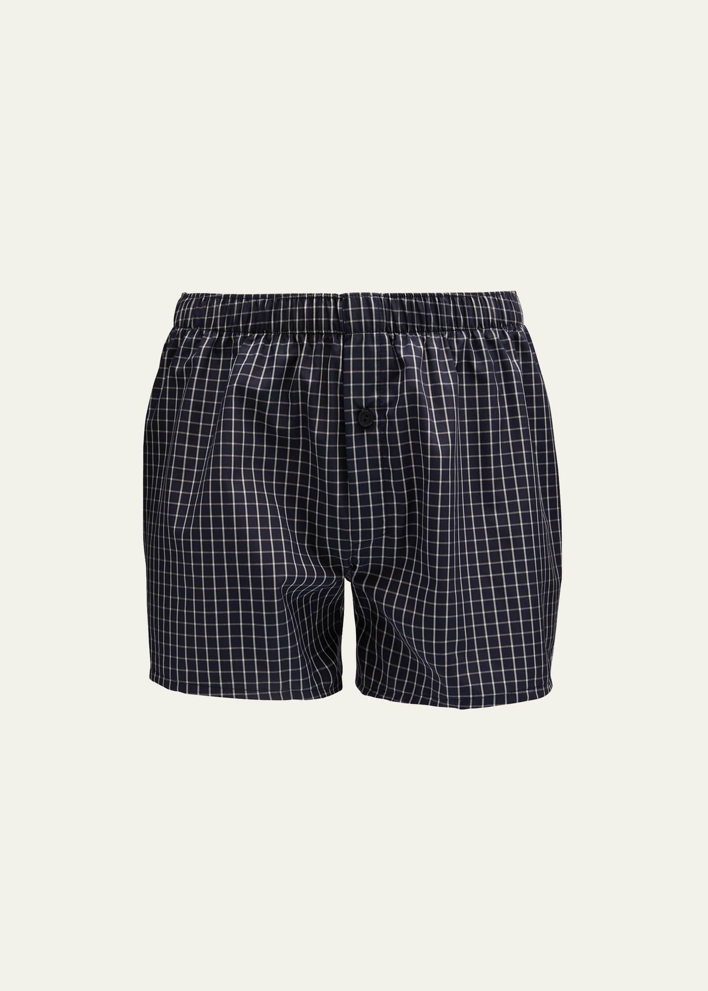 Hanro Fancy Woven Boxer In Conventional Chec