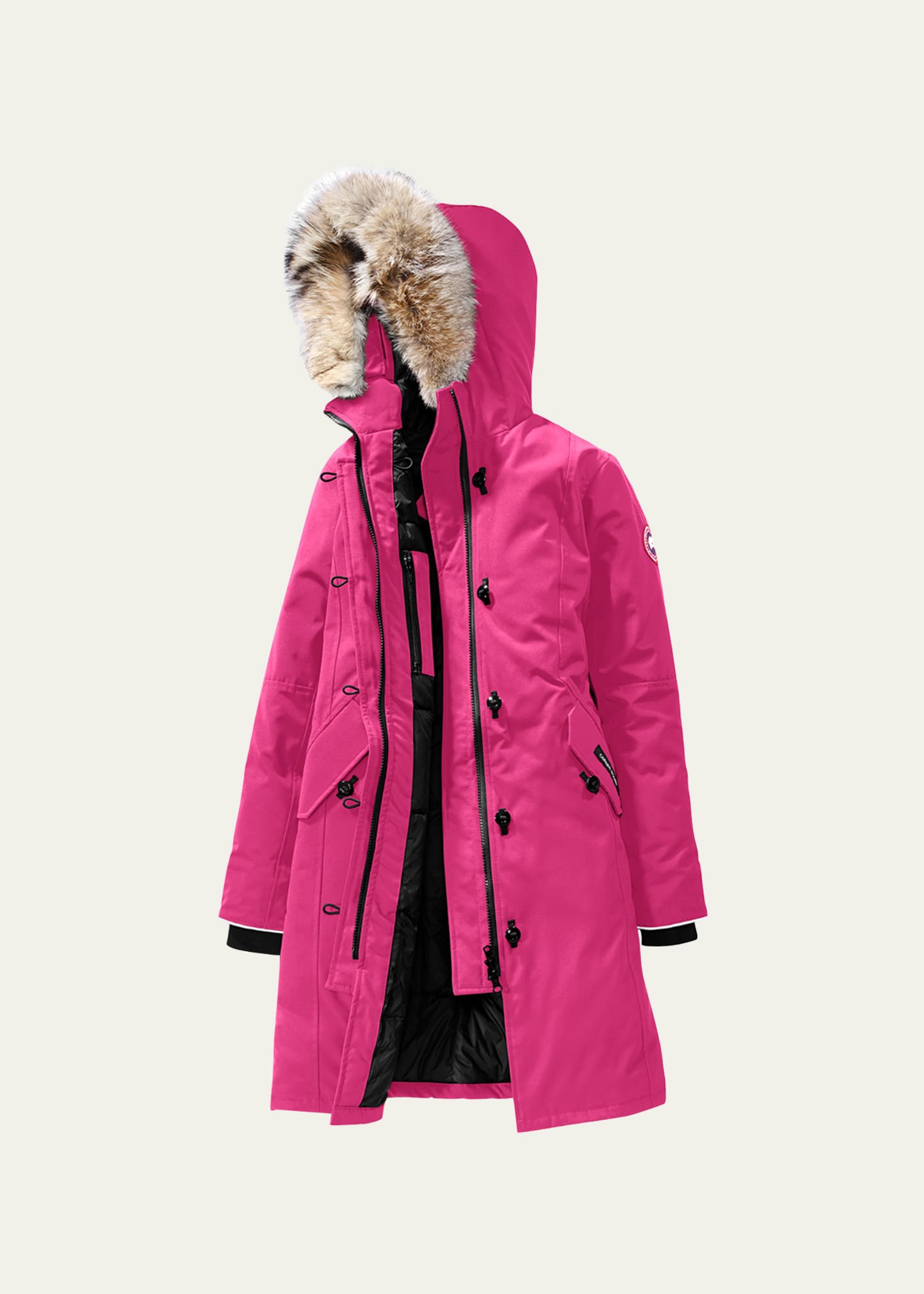 Canada Goose Kid's Brittania Parka with Removable Fur Trim, XS-XL