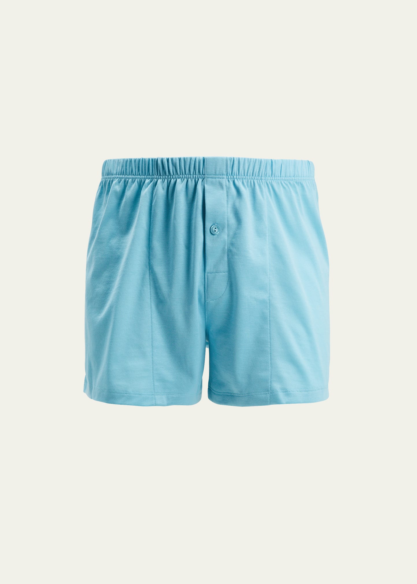 Hanro Men's Sporty Mercerized Cotton Boxers In Arctic Blue