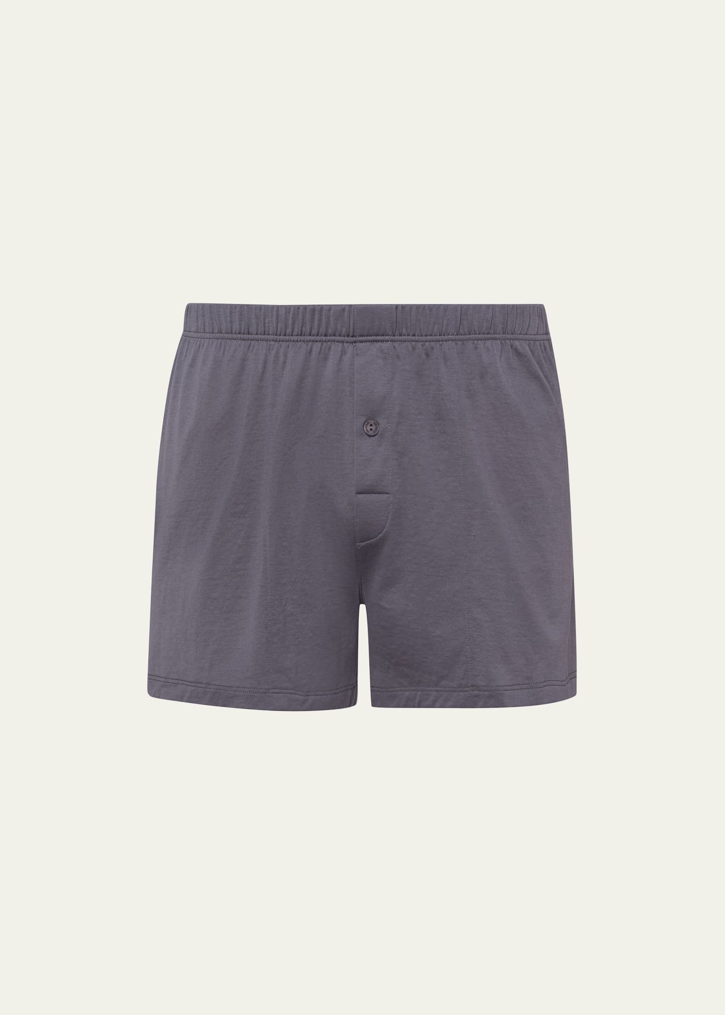 Hanro Cotton Sporty Boxer Shorts In Mercury