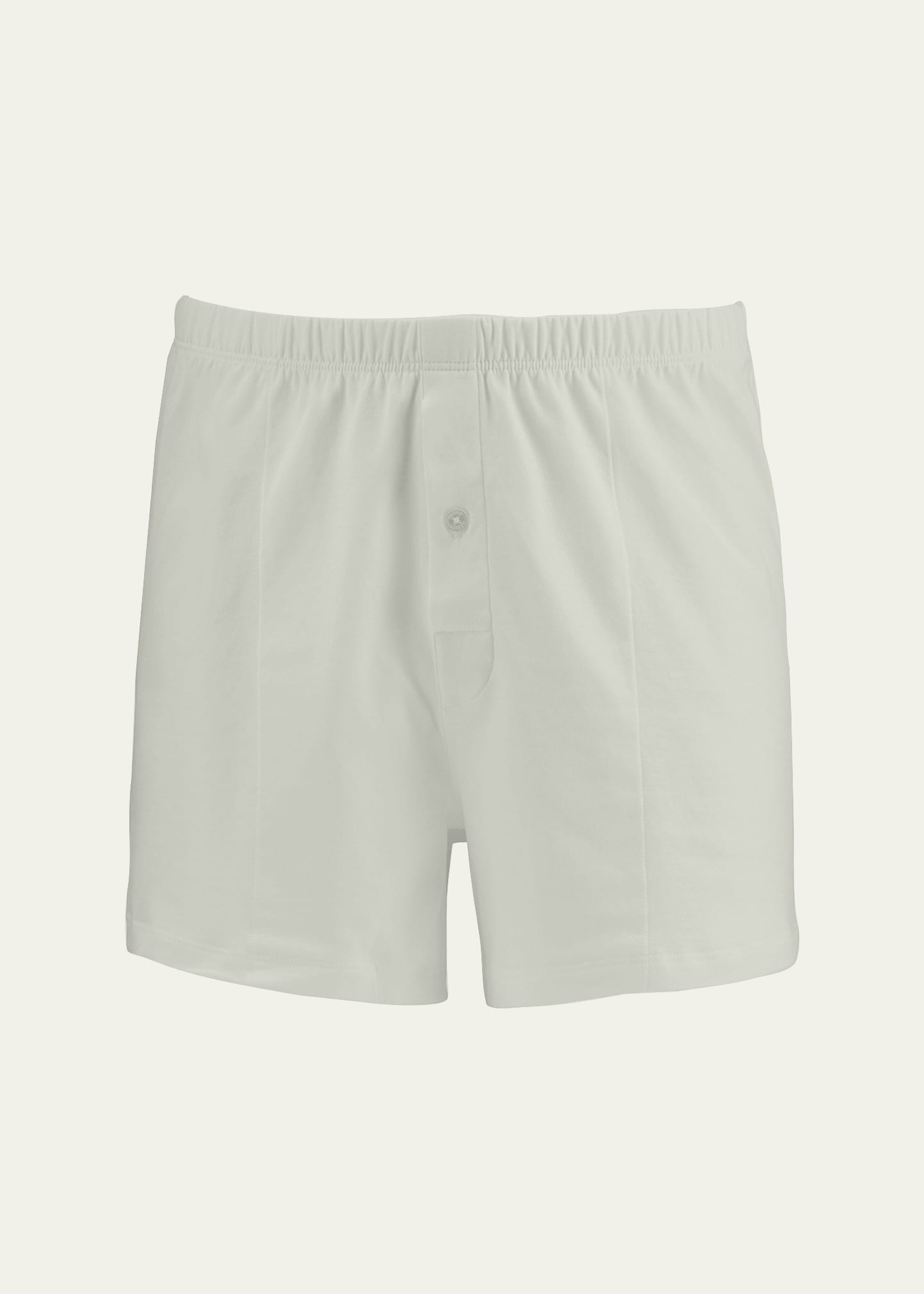 Shop Hanro Men's Sporty Mercerized Cotton Boxers In Mineral Green