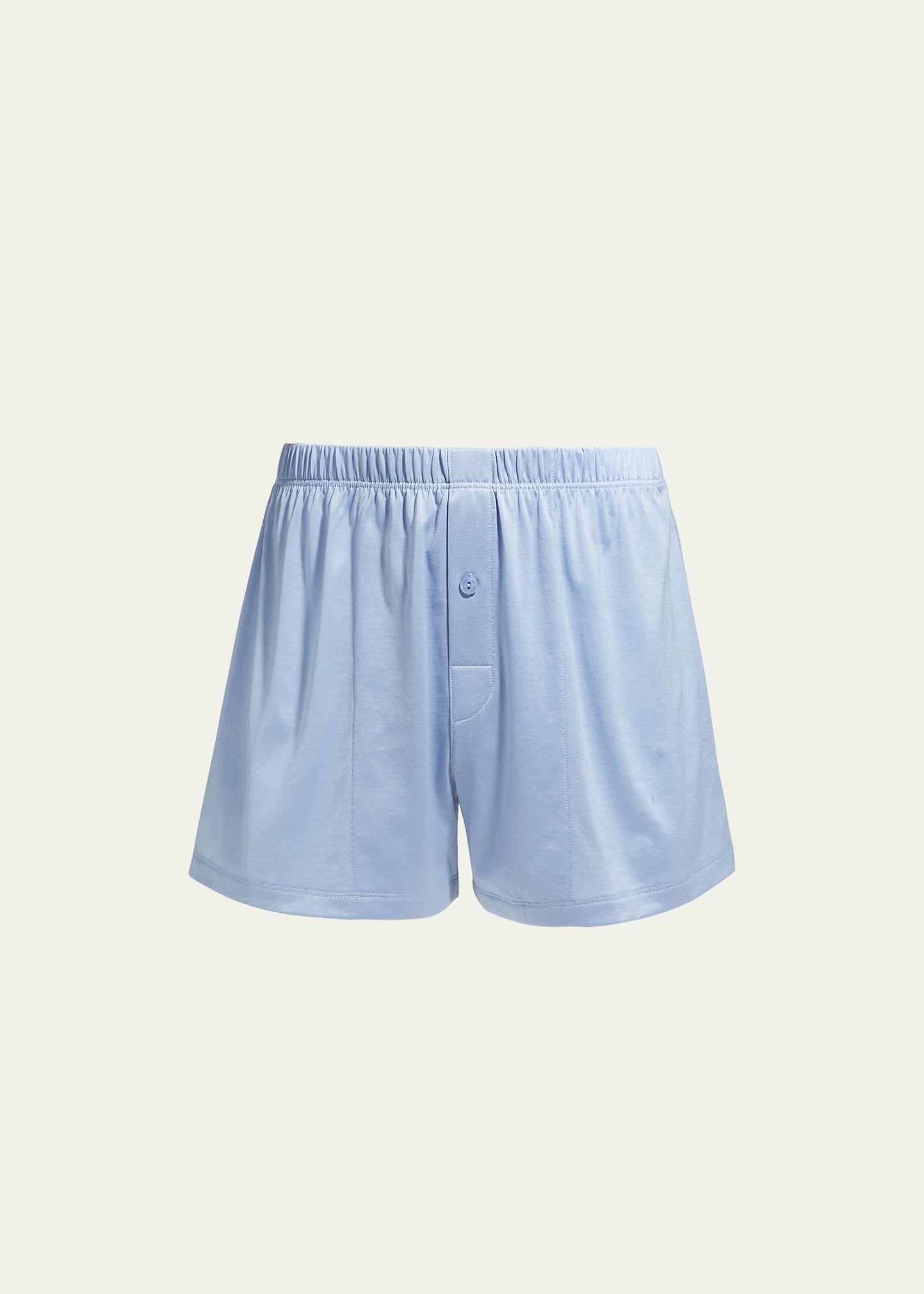 Hanro Men's Sporty Mercerized Cotton Boxers In Forever Blue