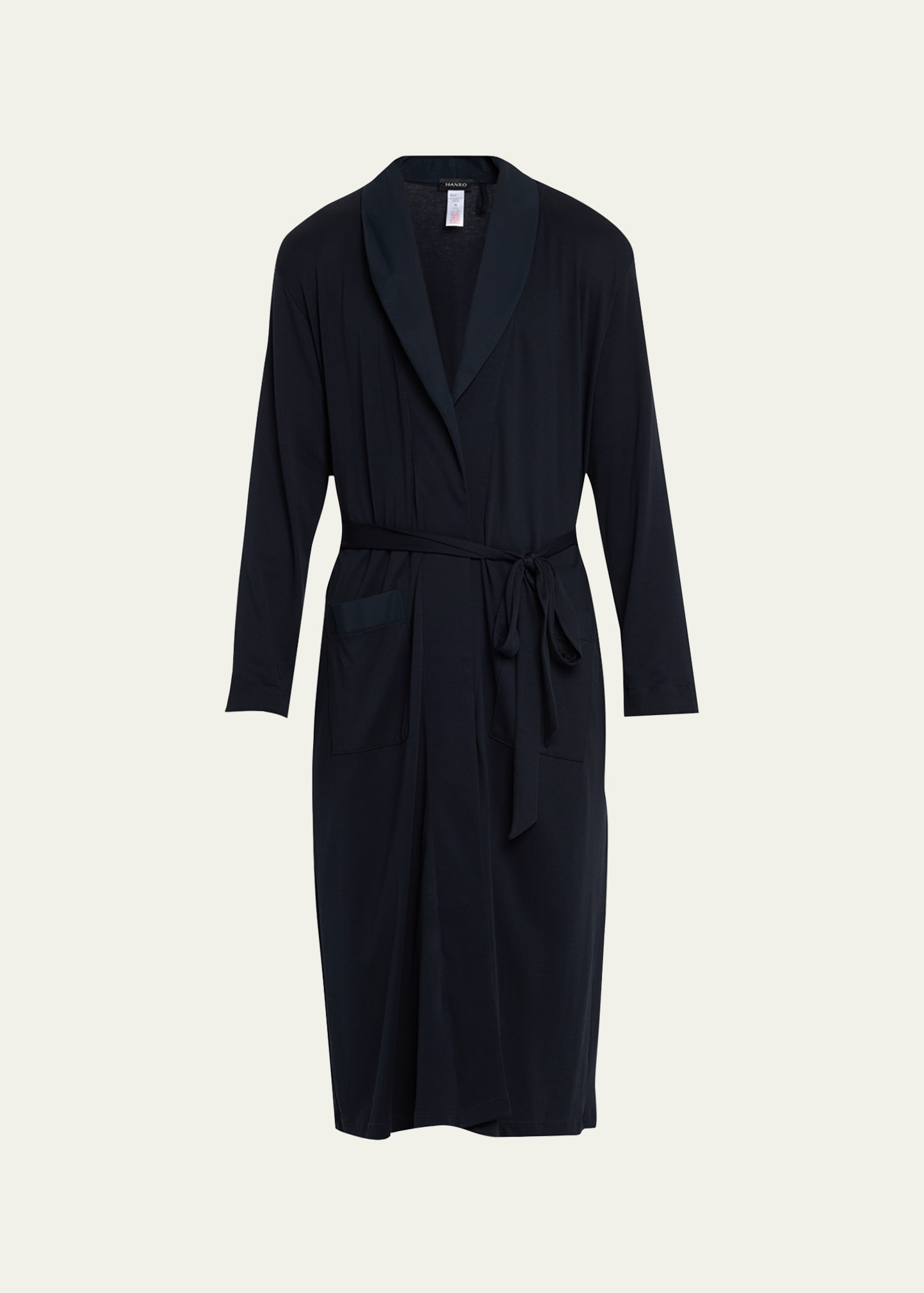 Hanro Night & Day Knit Robe In Black