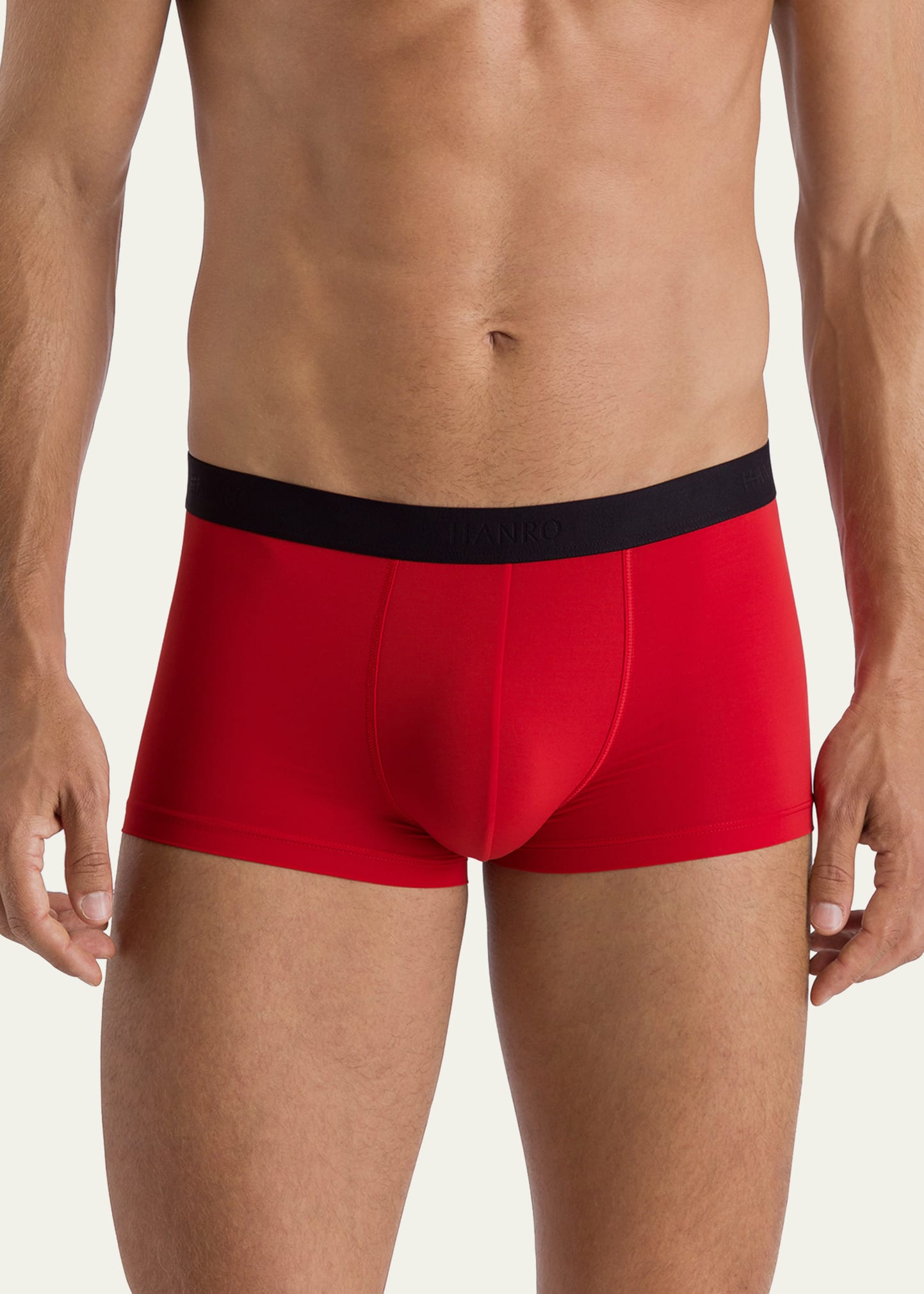 Red Pack of two cotton-blend briefs, Hanro