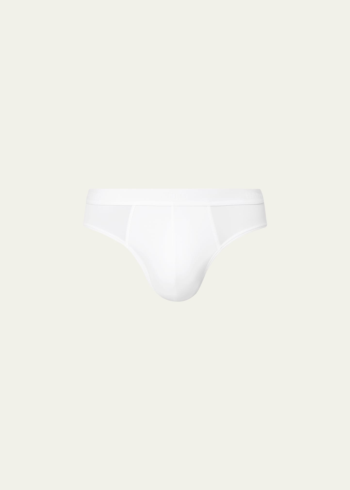 Hanro Stretch-cotton Briefs, Set Of Two In White