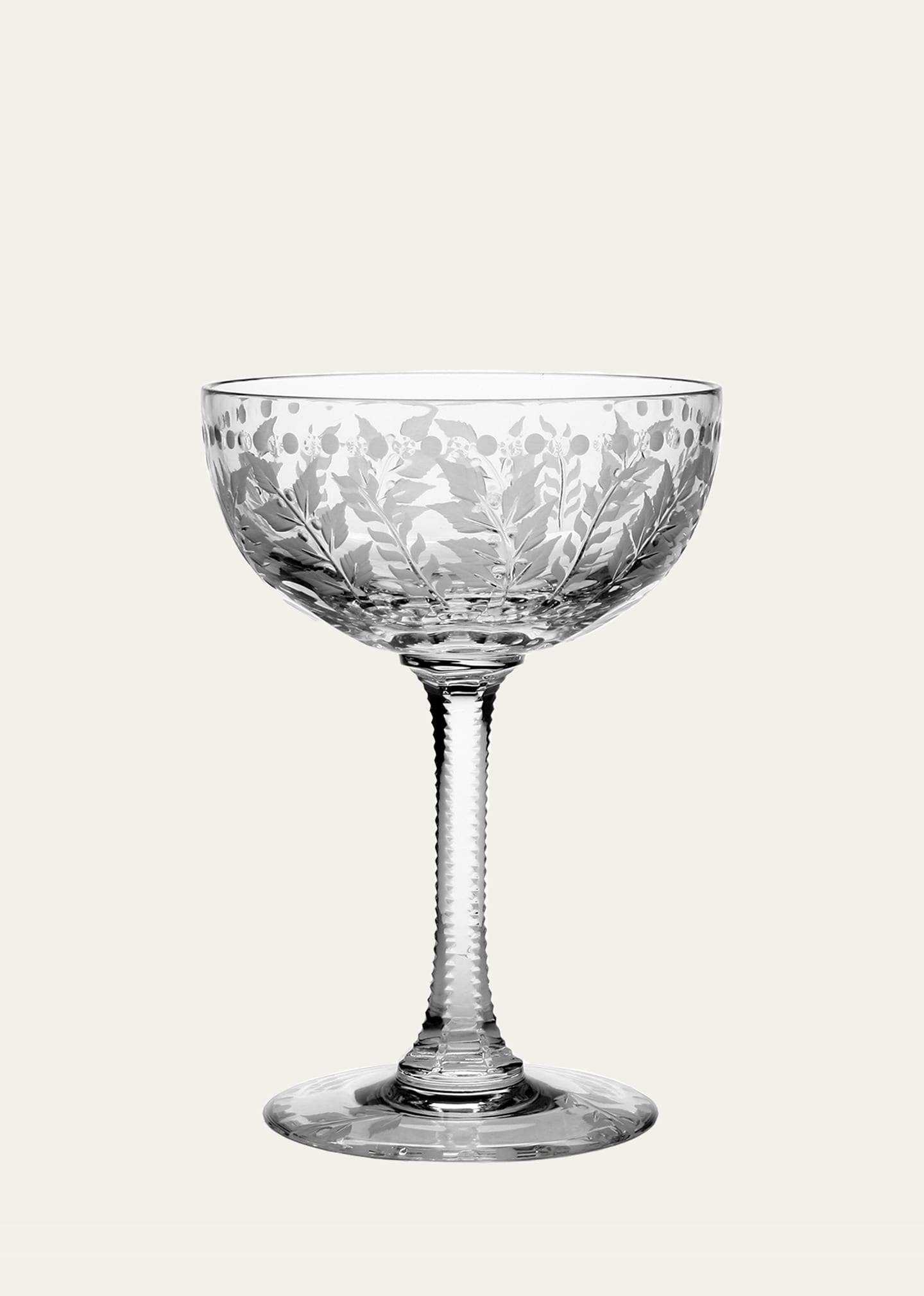 William Yeoward Crystal Fern Champagne Coupe Glass, 6 Oz. In Clear