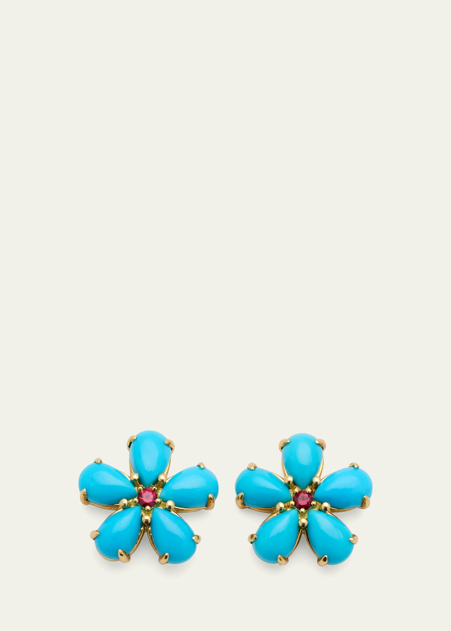 Paul Morelli Turquoise Petal Stud Earrings ModeSens