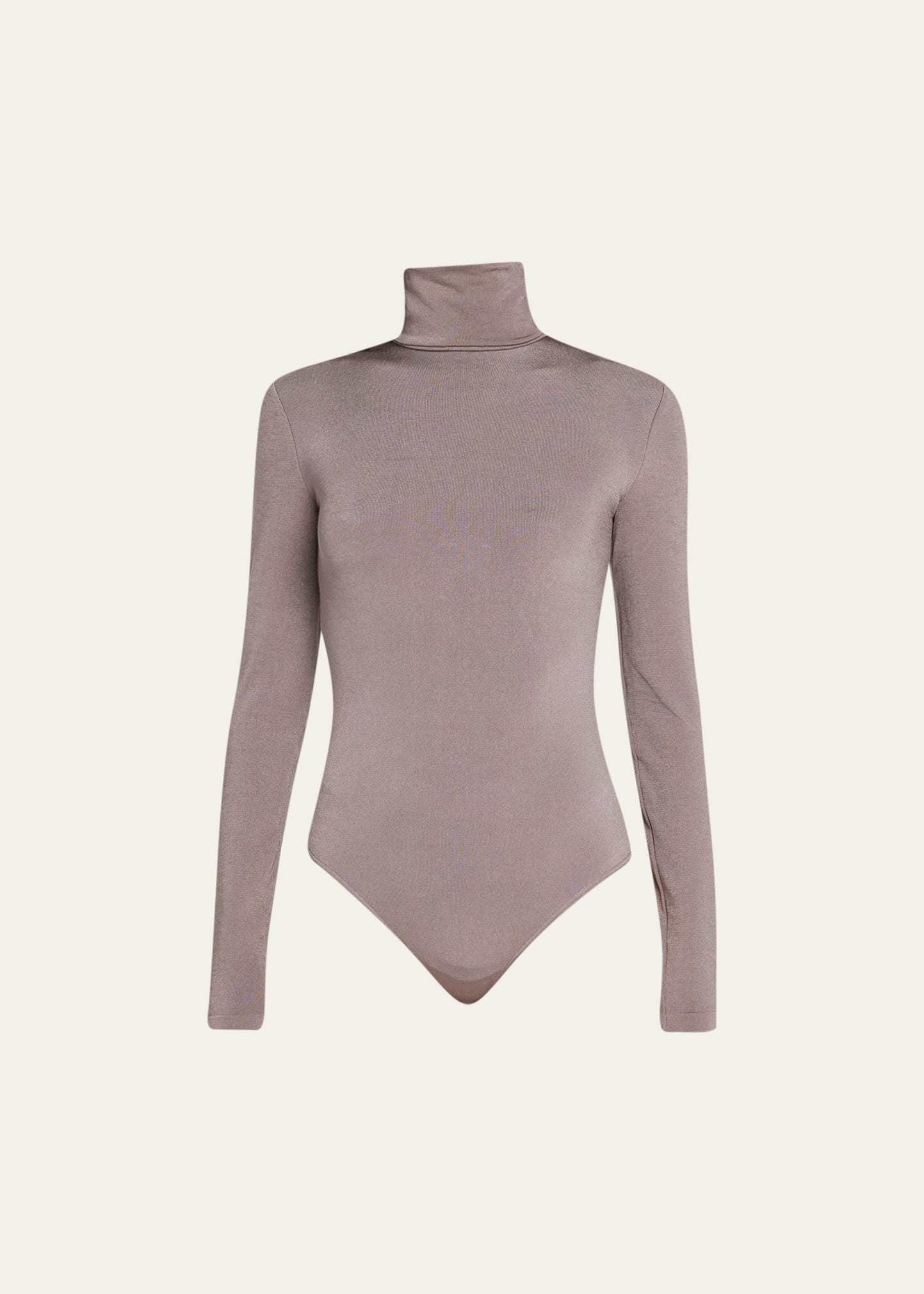 Wolford Wolford Colorado Turtle Neck Thong Body Suit Latte