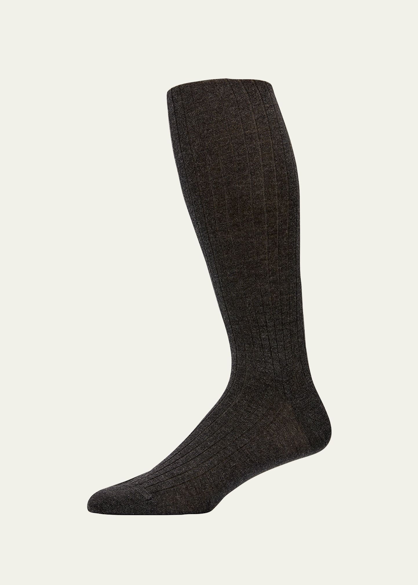 Men's Cashmere Silk Over-Calf Socks