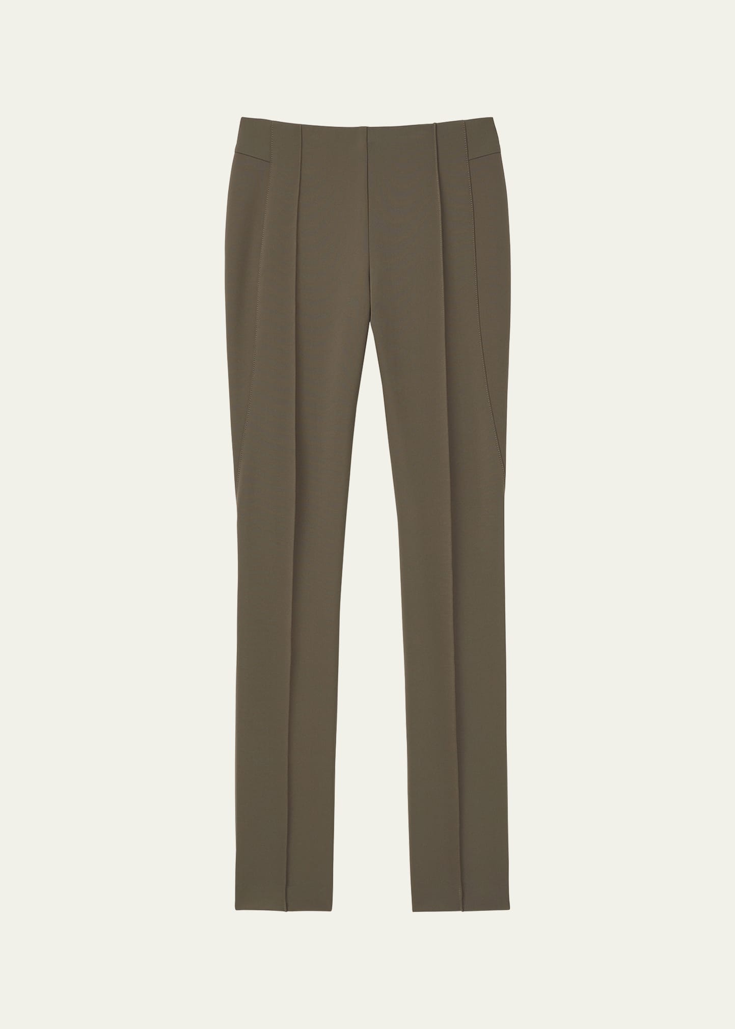 Lafayette 148 Gramercy Acclaimed-stretch Pants In Nougat