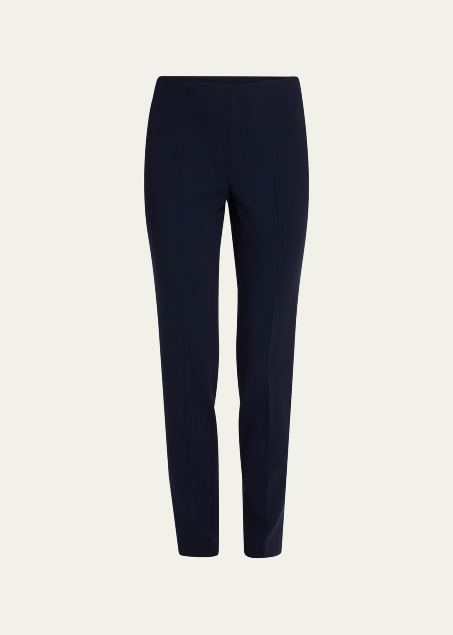 Shop Akris Melissa Slim Ankle-cut Pants In Navy
