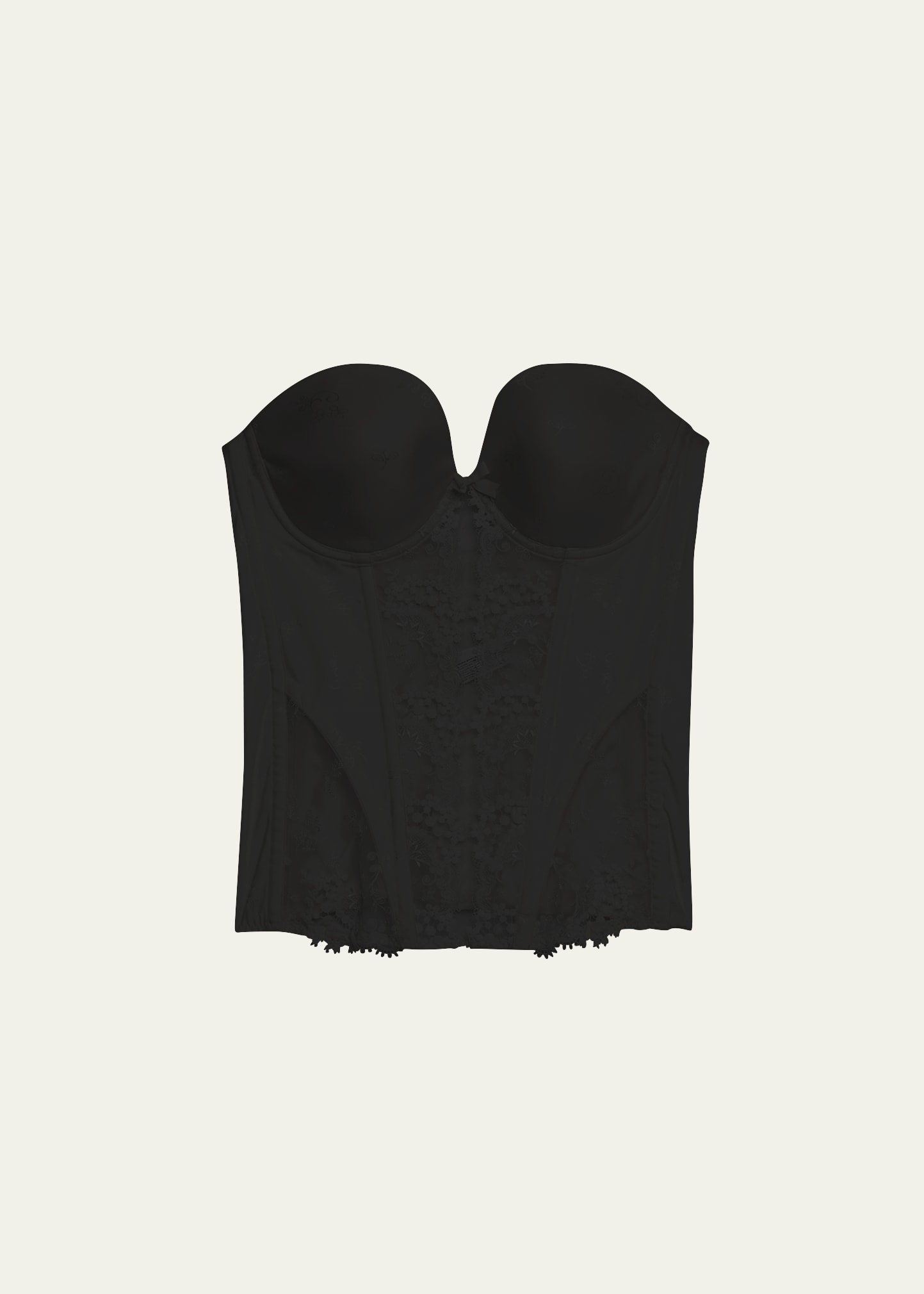 Simone Perele Karma Short-Sleeve Scalloped Lace Bodysuit - Bergdorf Goodman