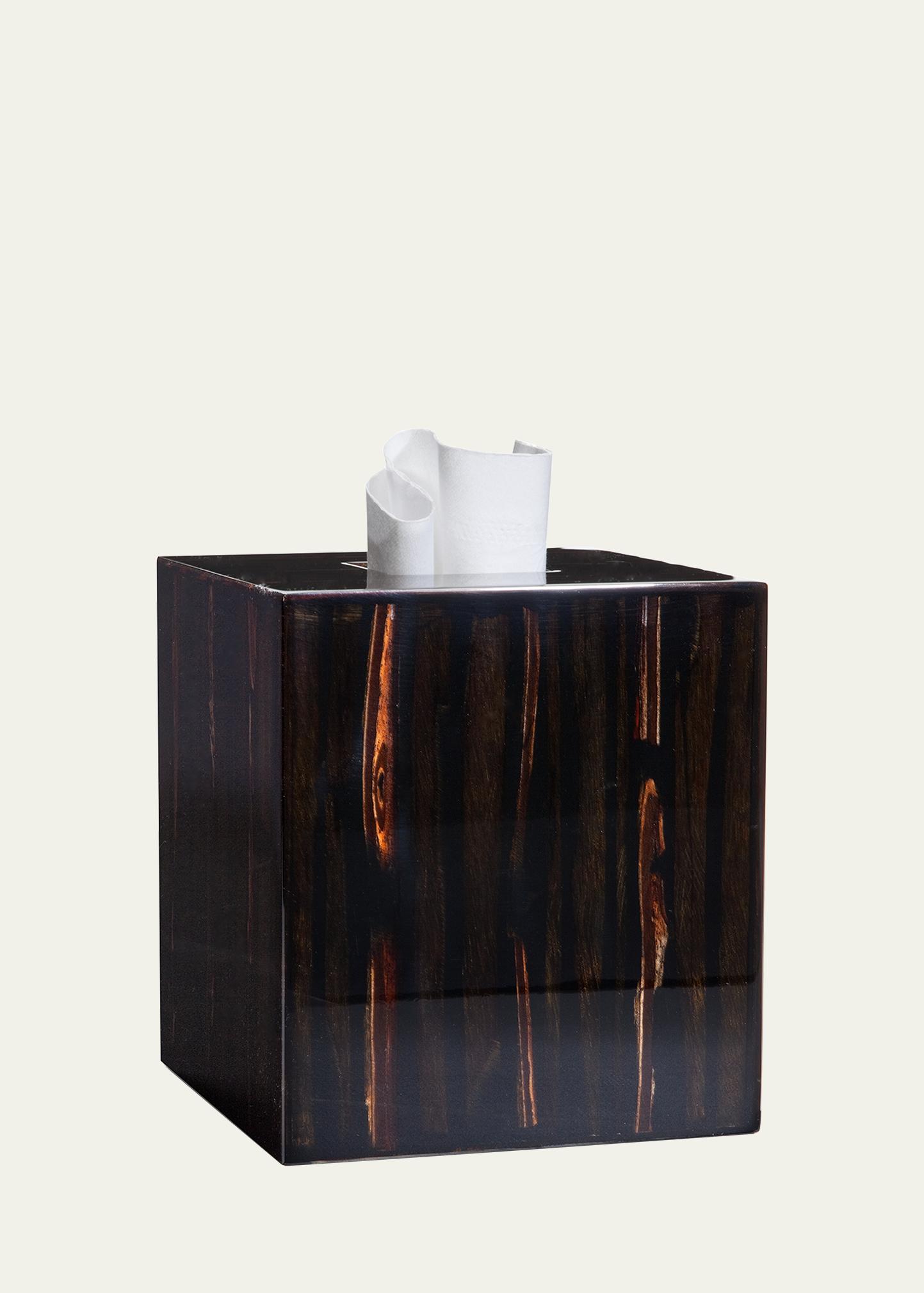 Labrazel Fernwood Tissue Box Cover In Espresso/amber