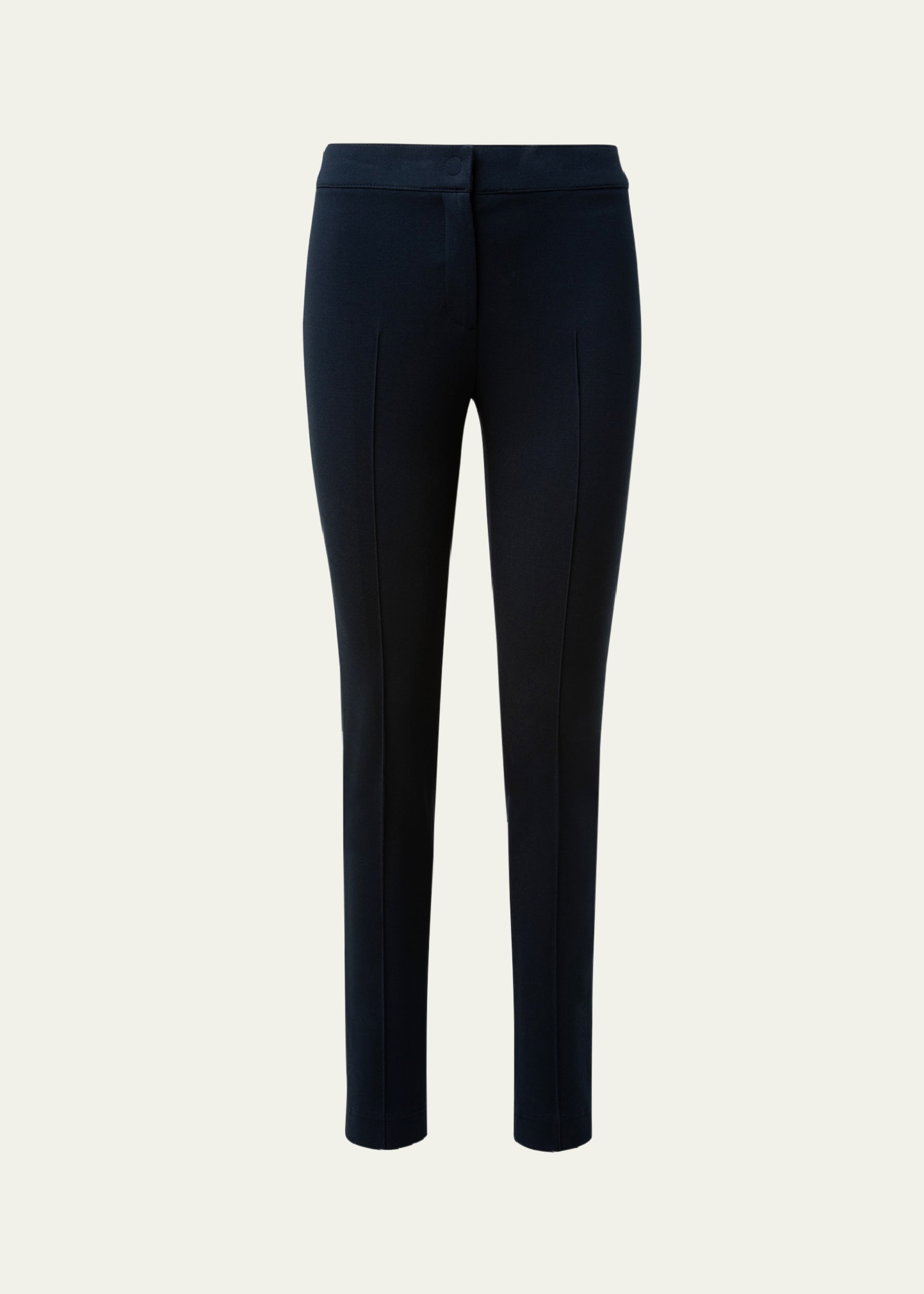 Akris Punto Mara Skinny Knit Pants In Navy