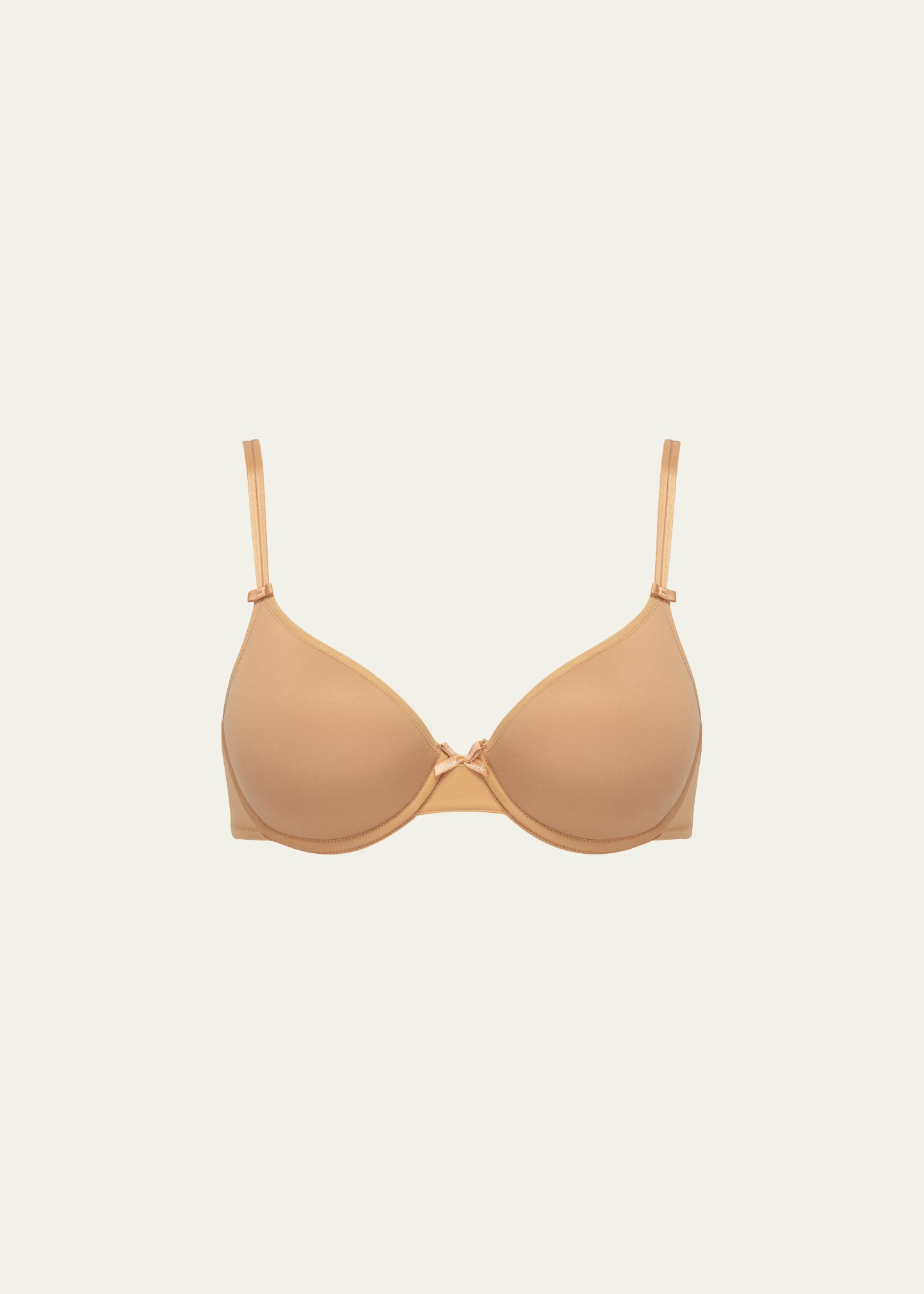Shop Chantelle Basic Invisible Memory Foam T-shirt Bra In Toffee
