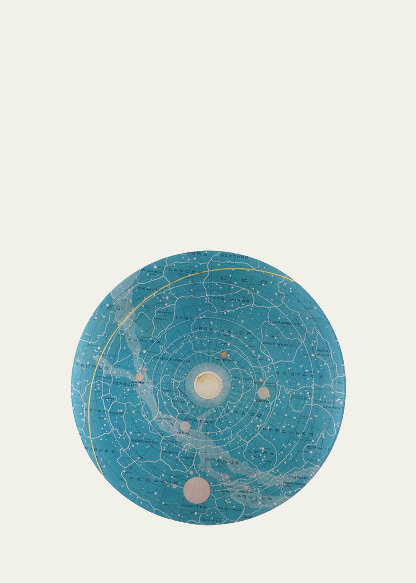 John Derian Constellations Round Platter In Multi