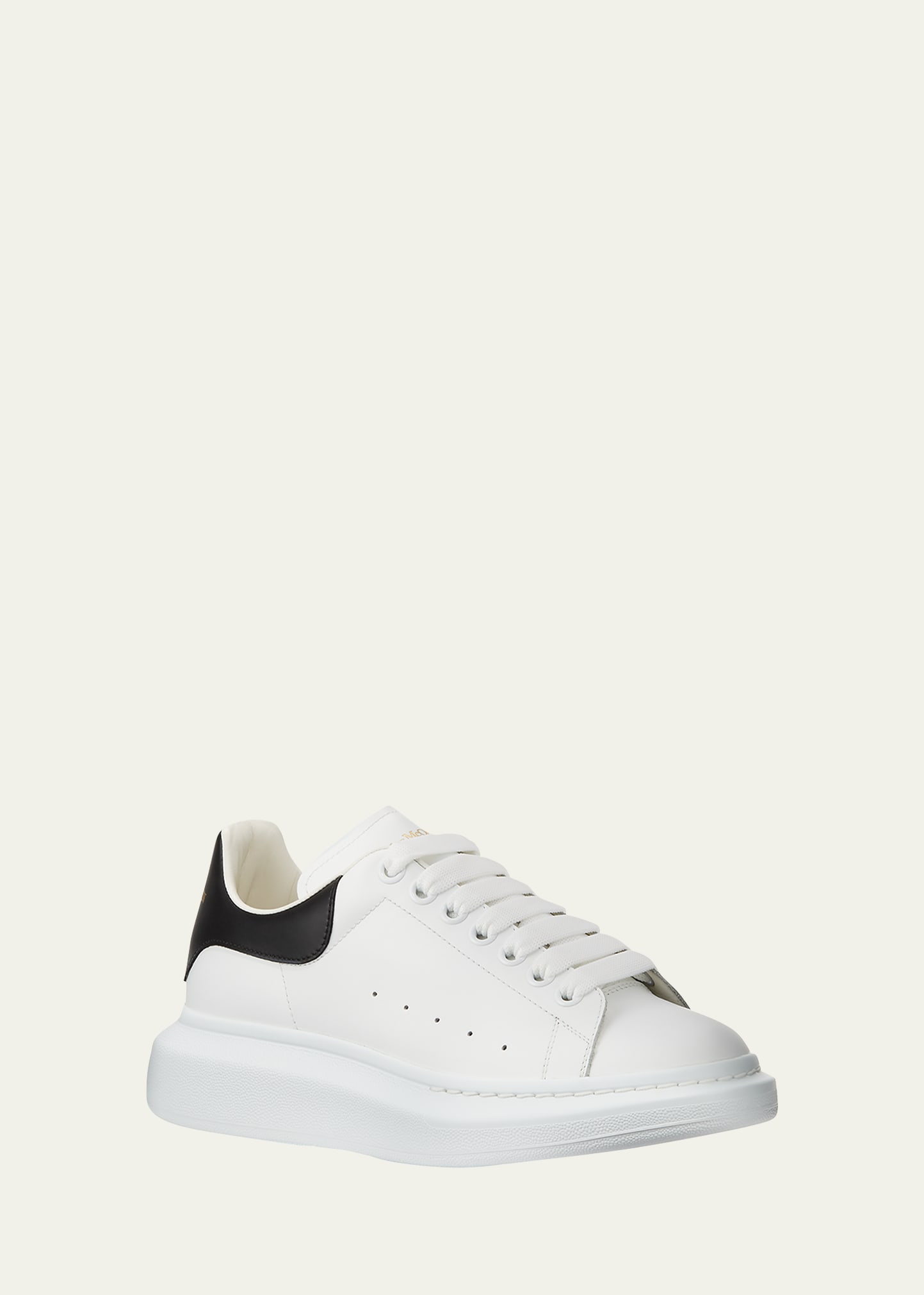 Shop Alexander Mcqueen Men's Oversized Sneakers In White Black