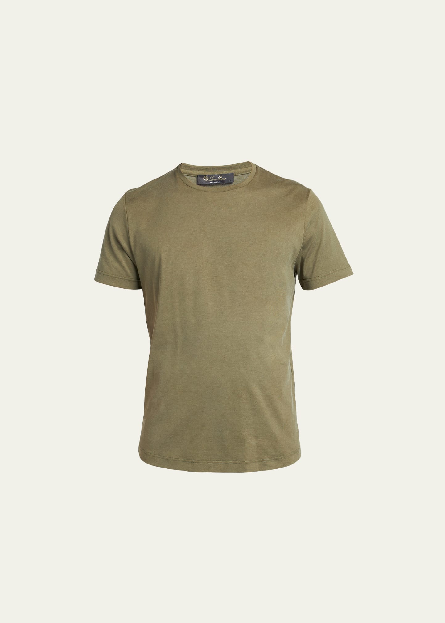 Loro Piana Men's Silk Cotton Jersey T-shirt In Sagano Forest