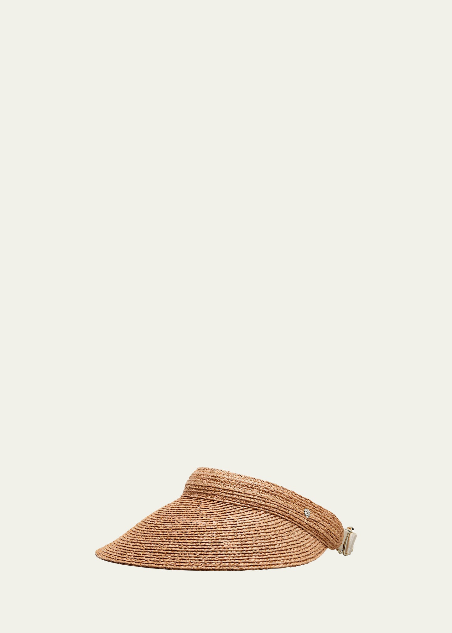 Helen Kaminski Kirsten Raffia Wide-brim Visor In Neutral