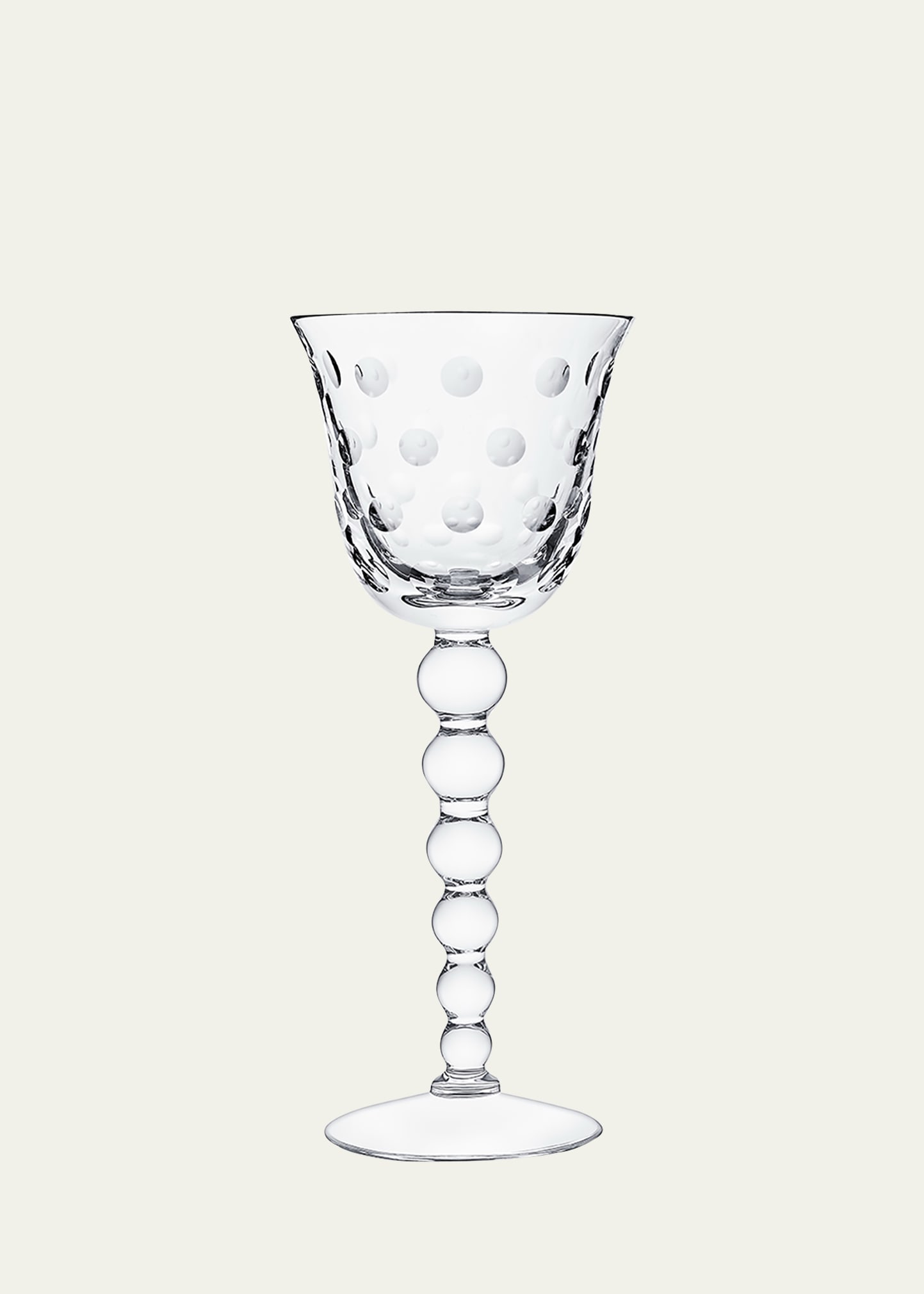 Saint Louis Crystal Bubbles Wine Glass In Transparent
