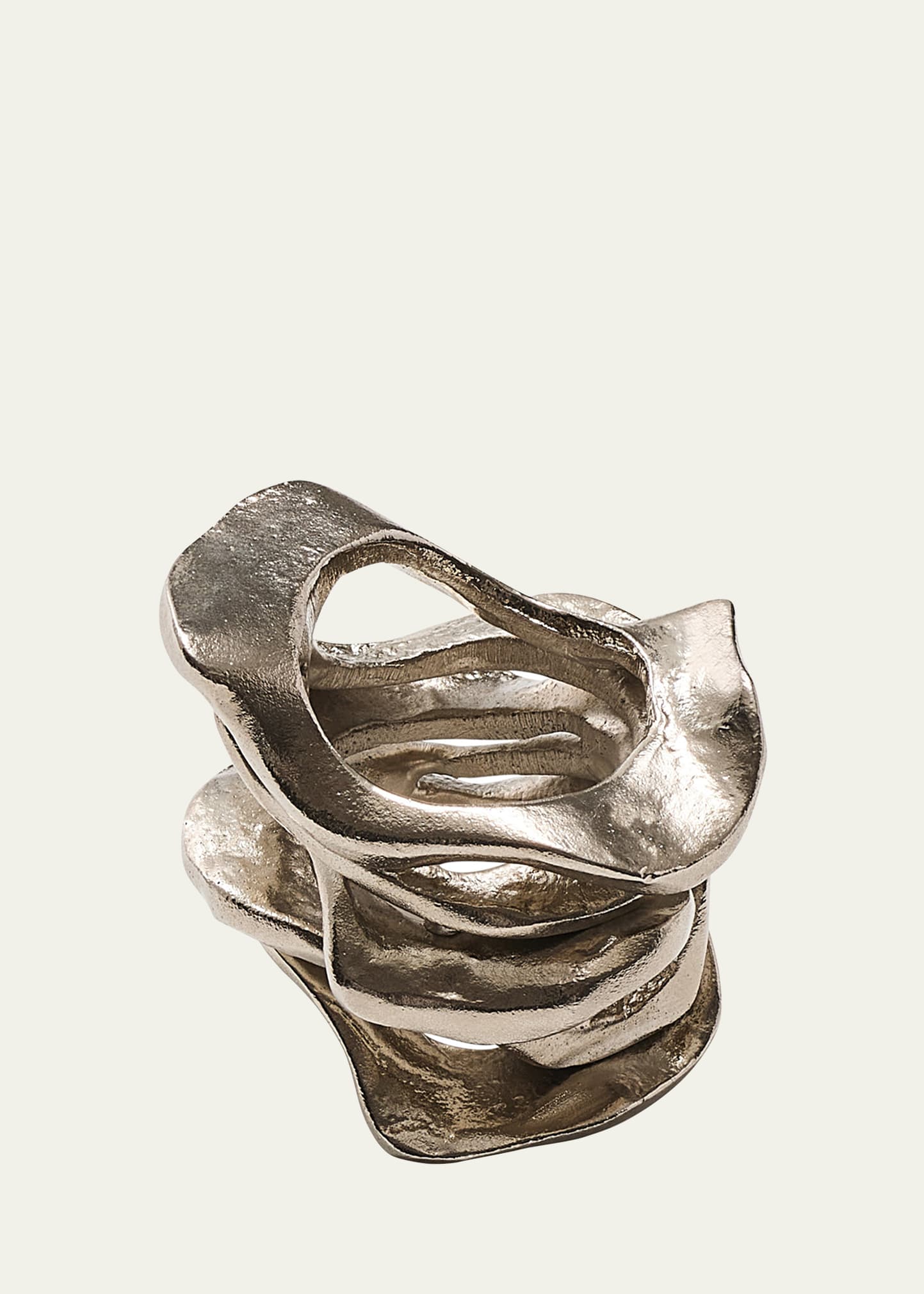 Silver Flux Napkin Ring