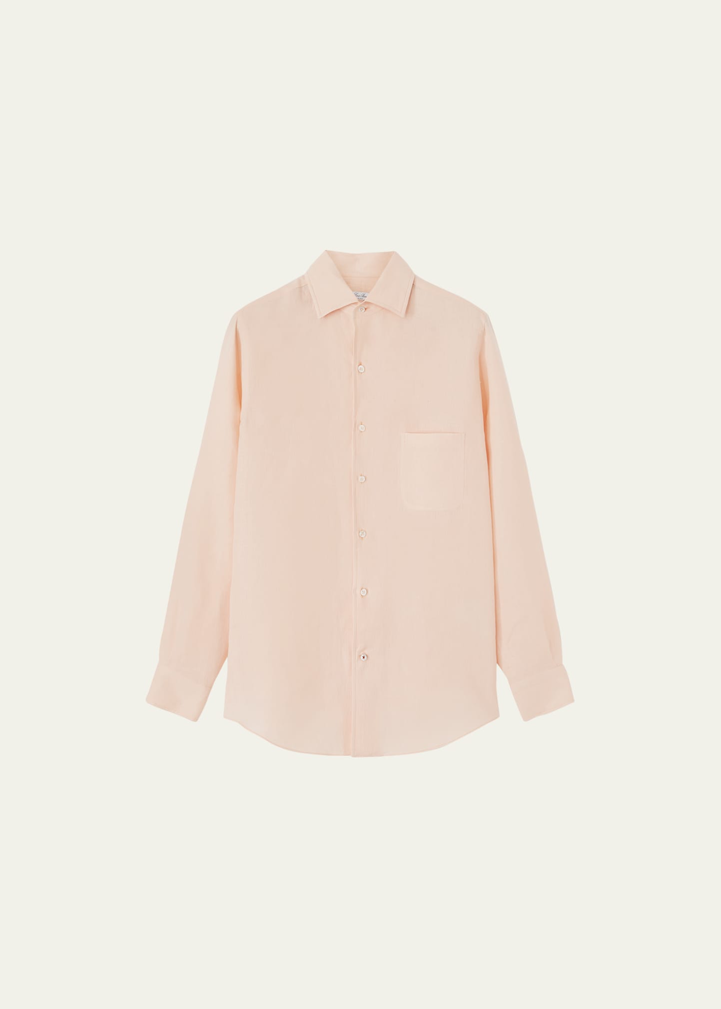 Loro Piana Men's Andrew Long-sleeve Linen Shirt In 303i Light Baby R