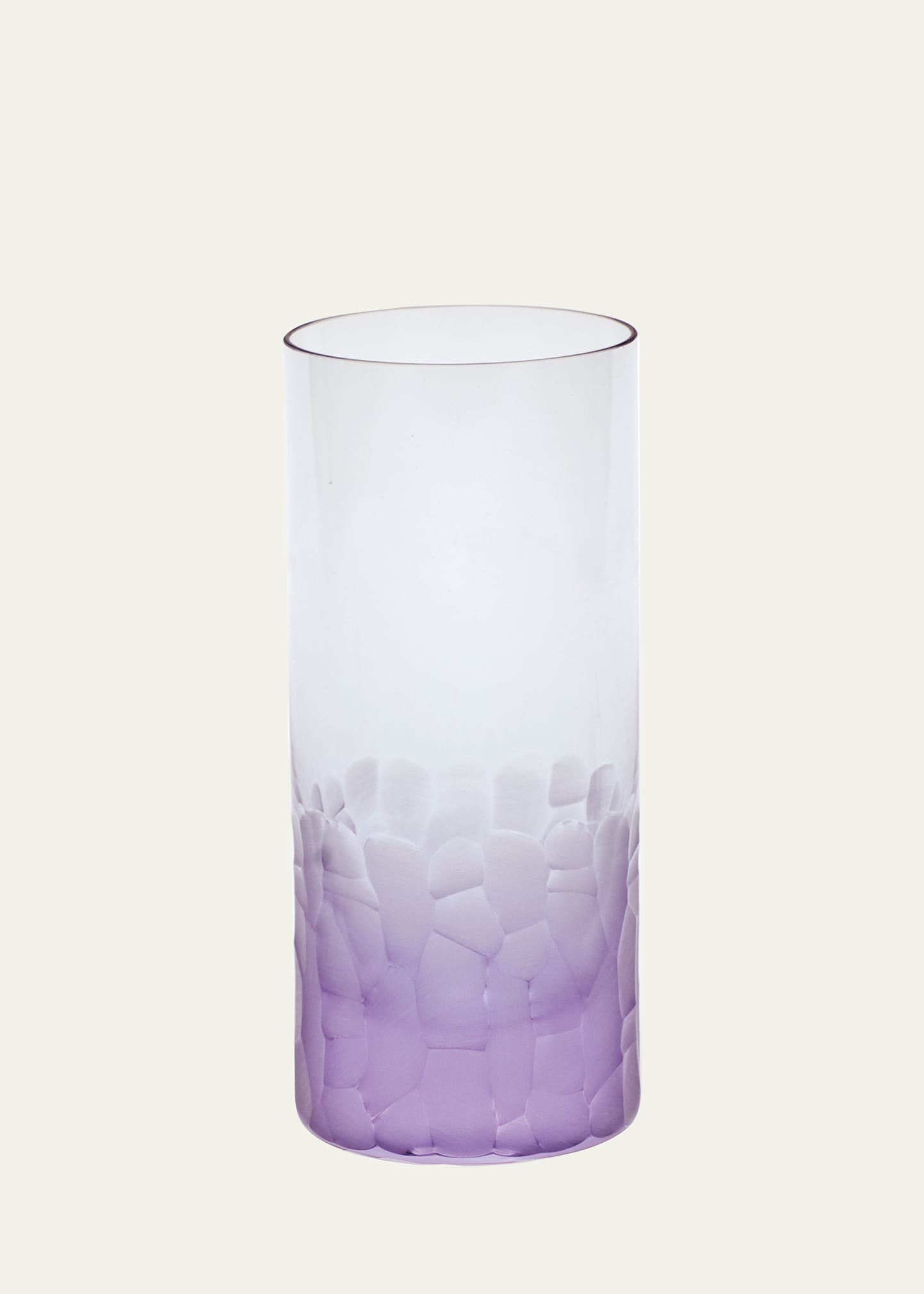 Moser Pebbled Highball Glass In Purple