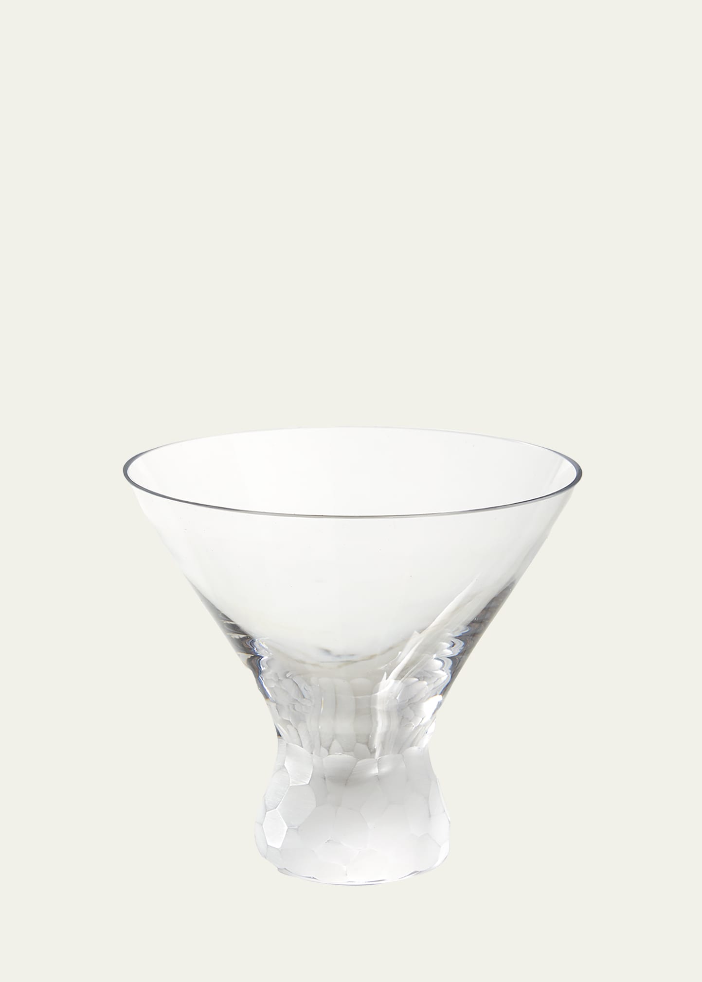 Clear Pebbles Stemless Martini