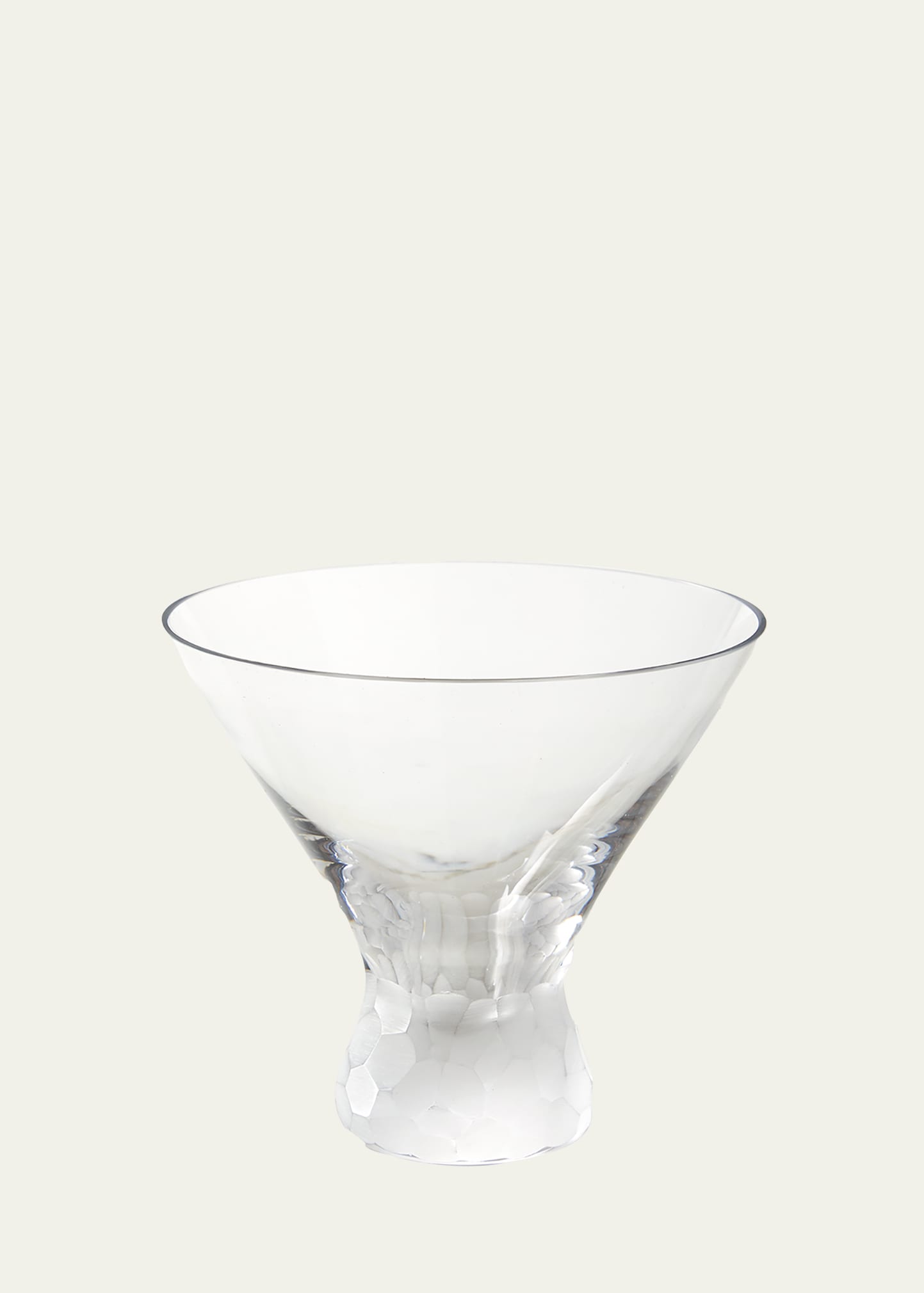 Moser Clear Pebbles Stemless Martini