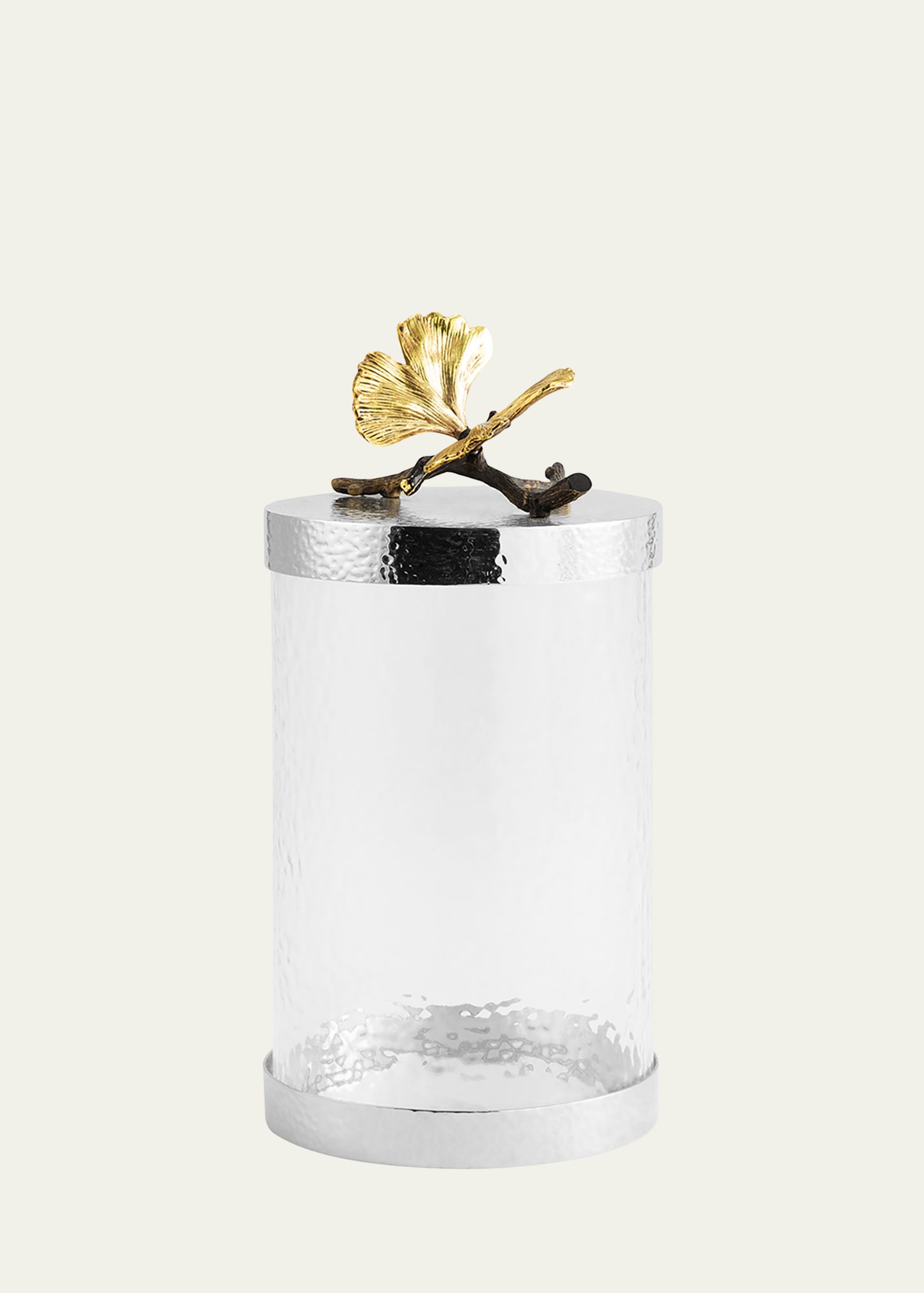 Butterfly Ginkgo Canister, Medium