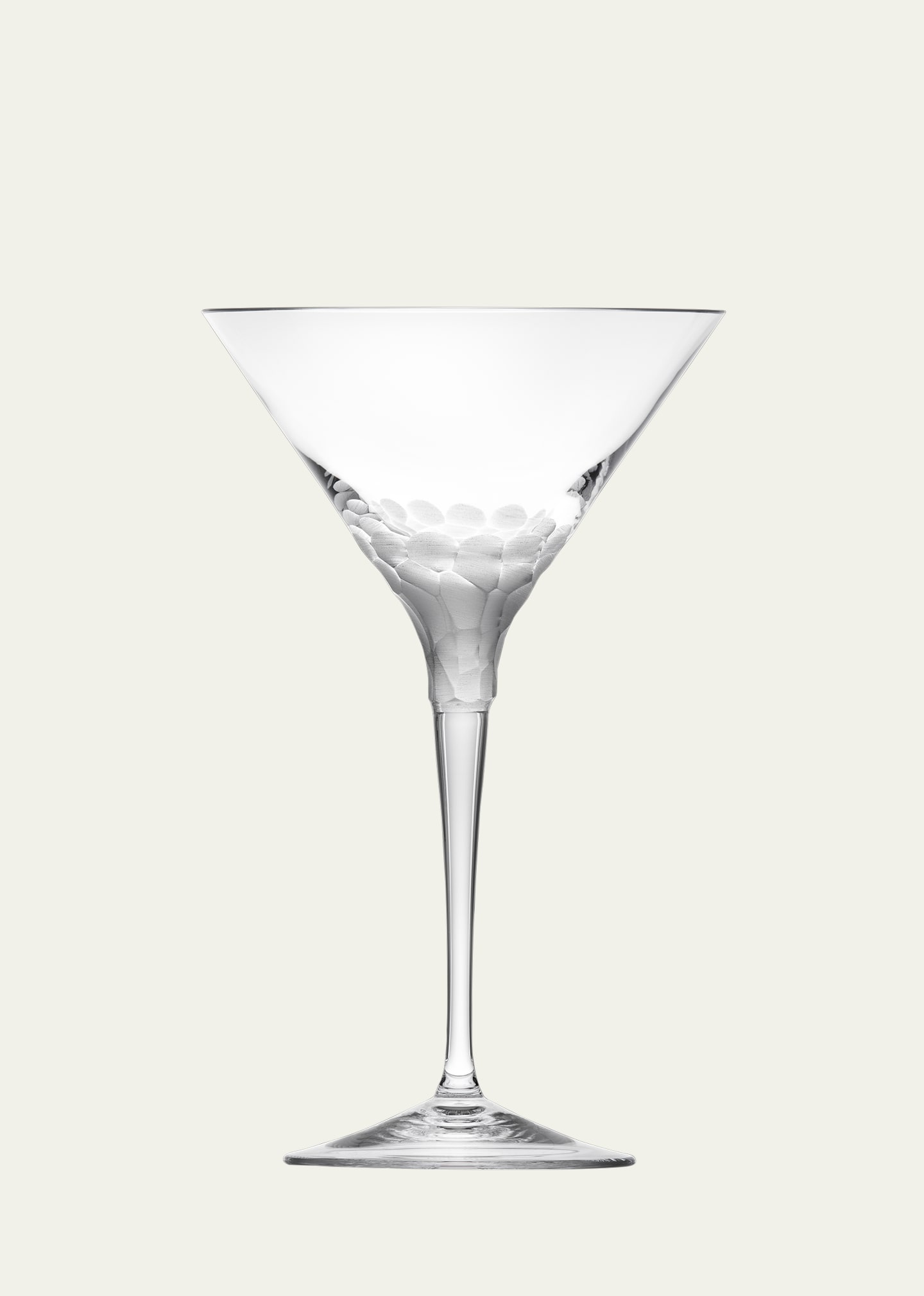 Moser Pebbles Stemmed Martini Glass In Clear