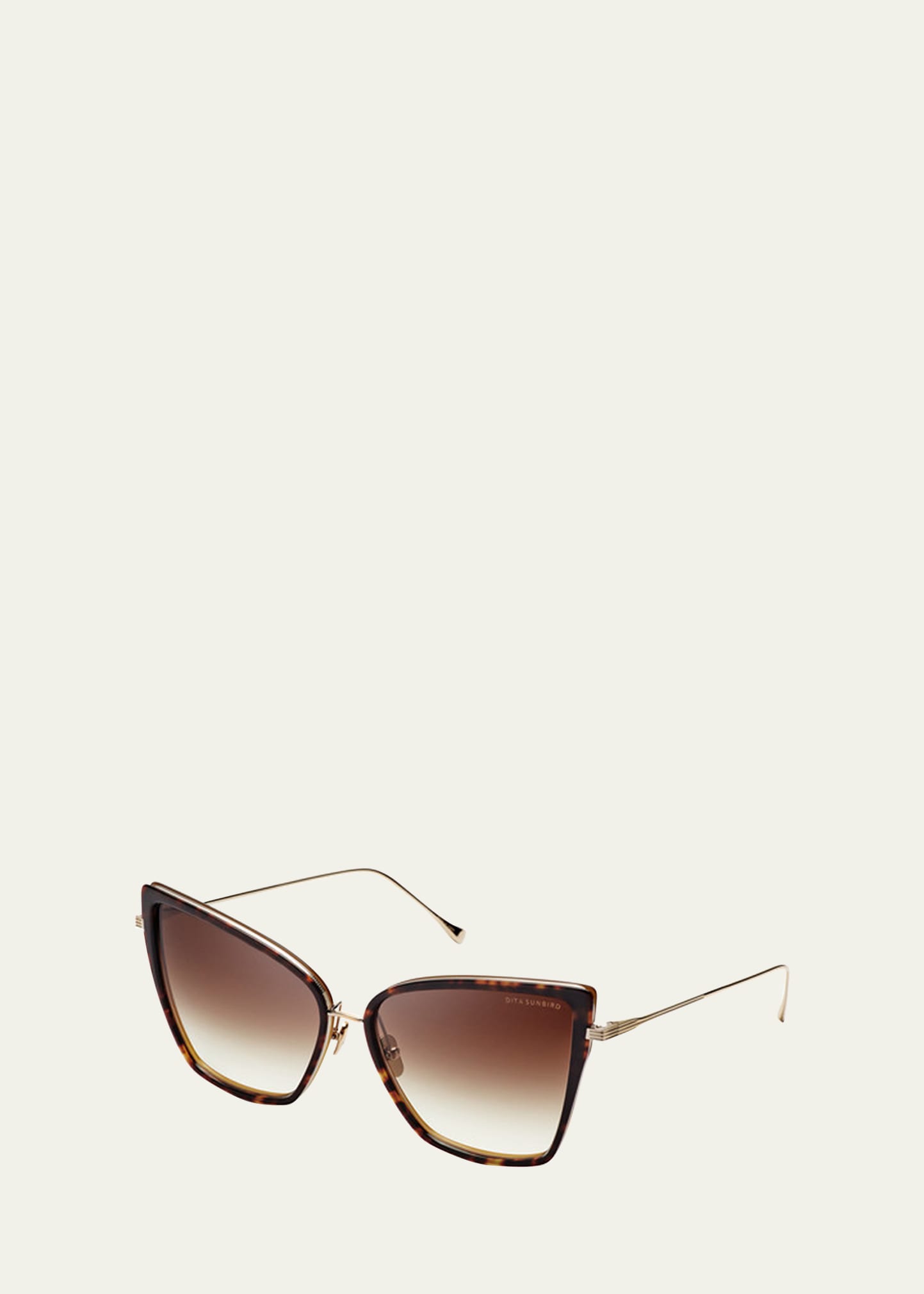 Sunbird Titanium & Acetate Cat-Eye Sunglasses